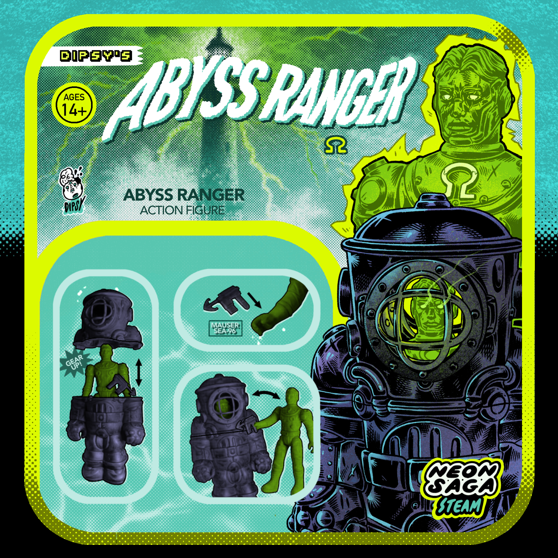 【Abyss Ranger 深淵遊俠 3.75吋比例吊卡可動模型】