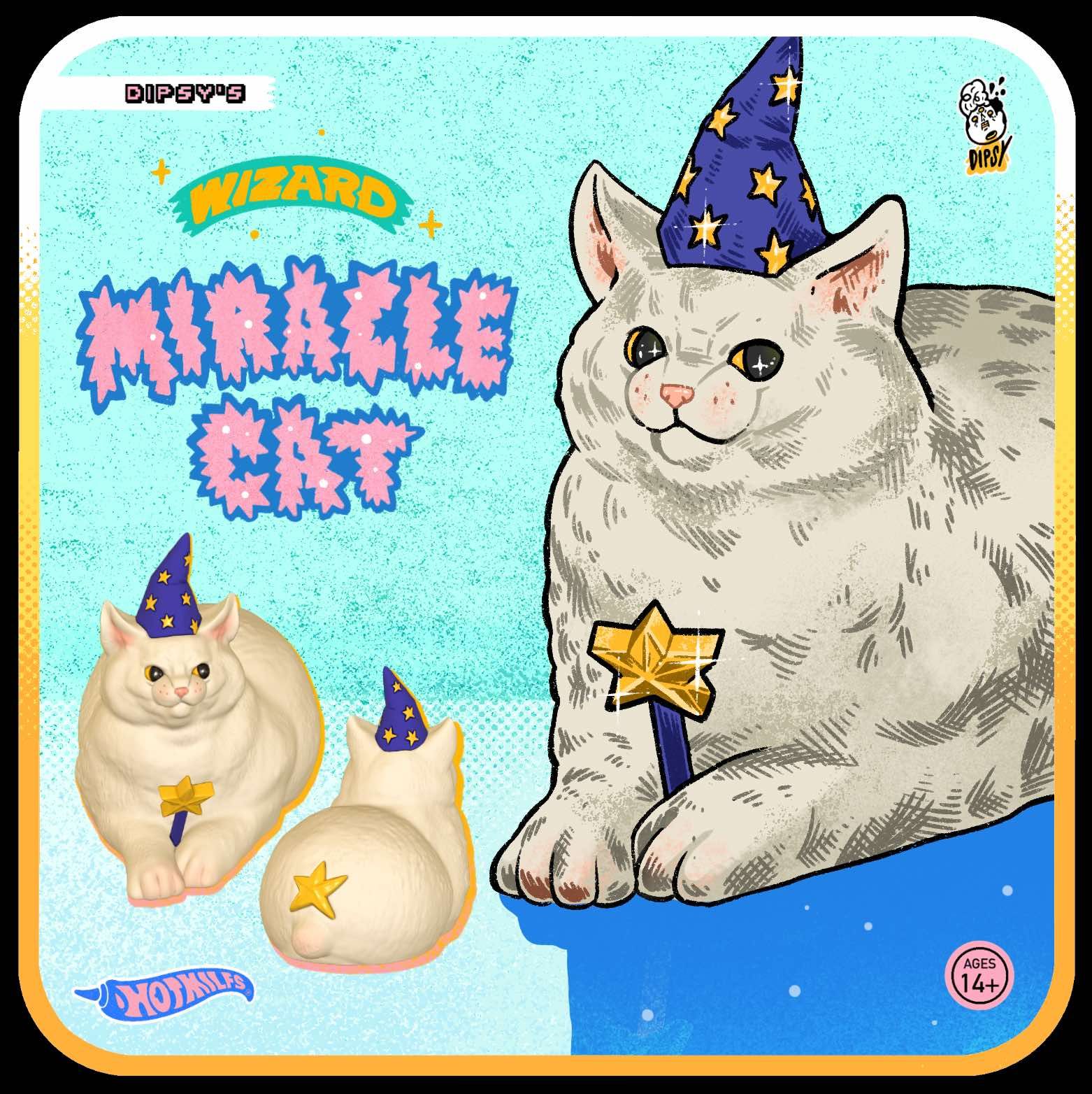 【魔法貓貓 Miracle Cat】模型樹脂小雕像