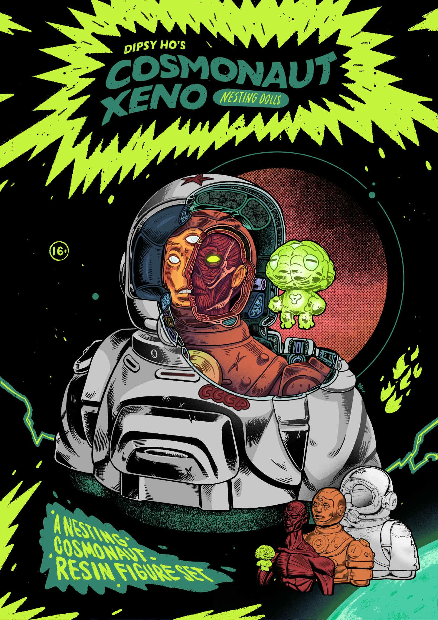 【Cosmonaut Xeno】蘇聯太空人套娃模型