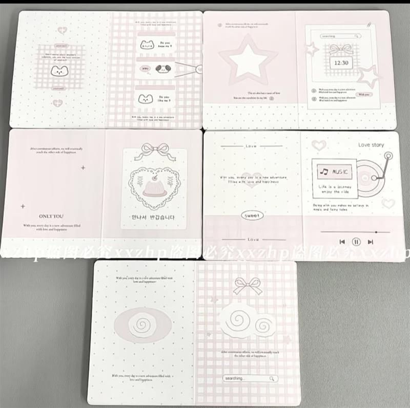 INS韓系小卡折頁 （+1是一份5張不同款）