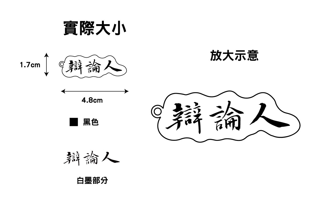 辯論人鑰匙圈