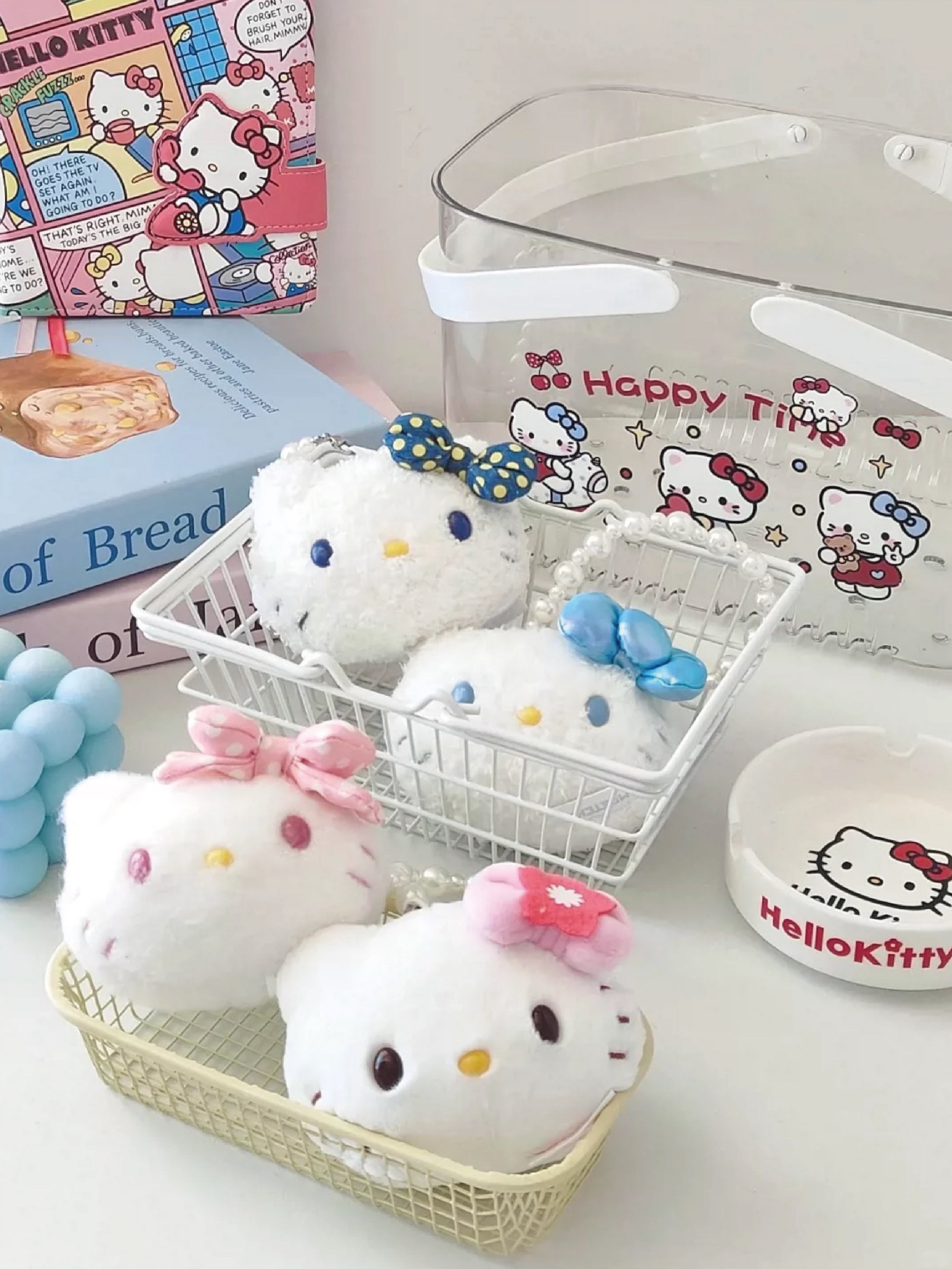 《現貨》Hello Kitty 珍珠鏈絨毛捏捏娃娃 盲袋