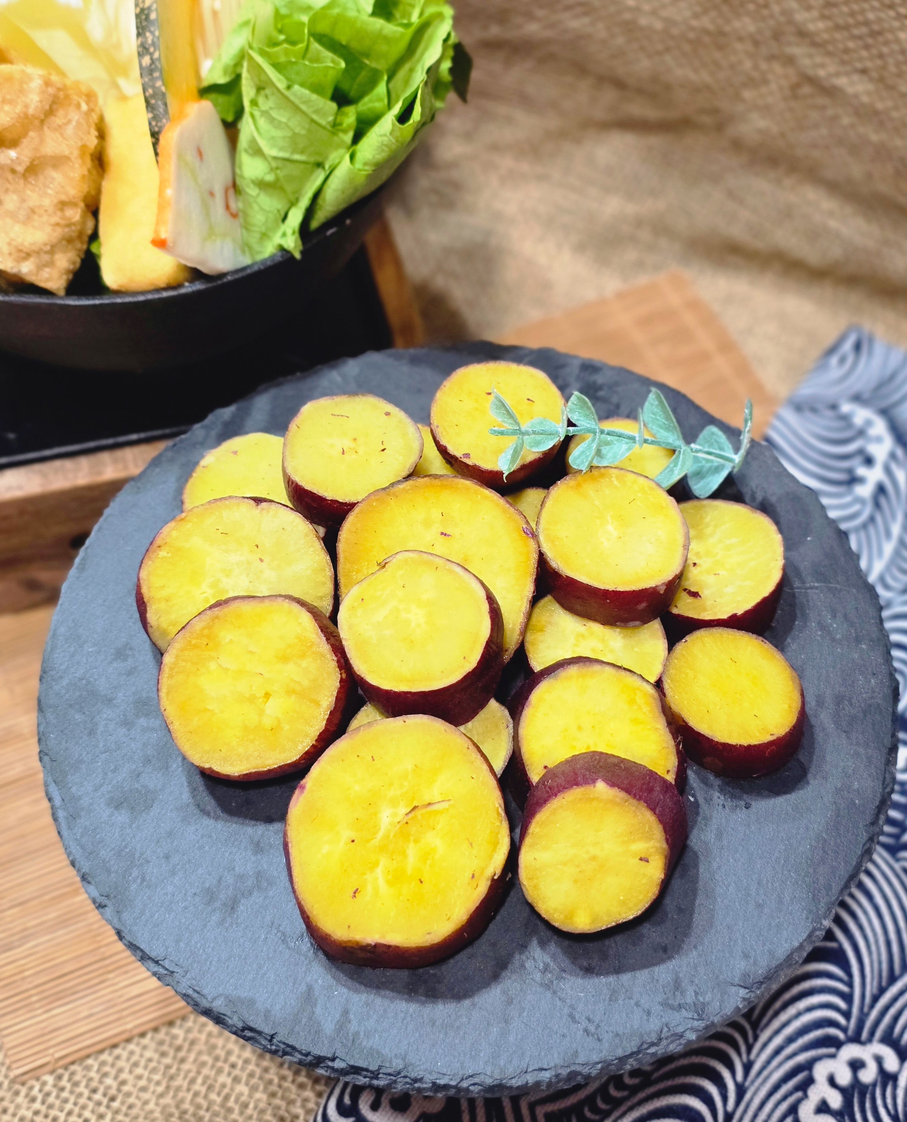 【圓和素鍋】火鍋料-日本紅薯地瓜✨️全素✨️/冷凍生食/冷凍宅配/素食點心