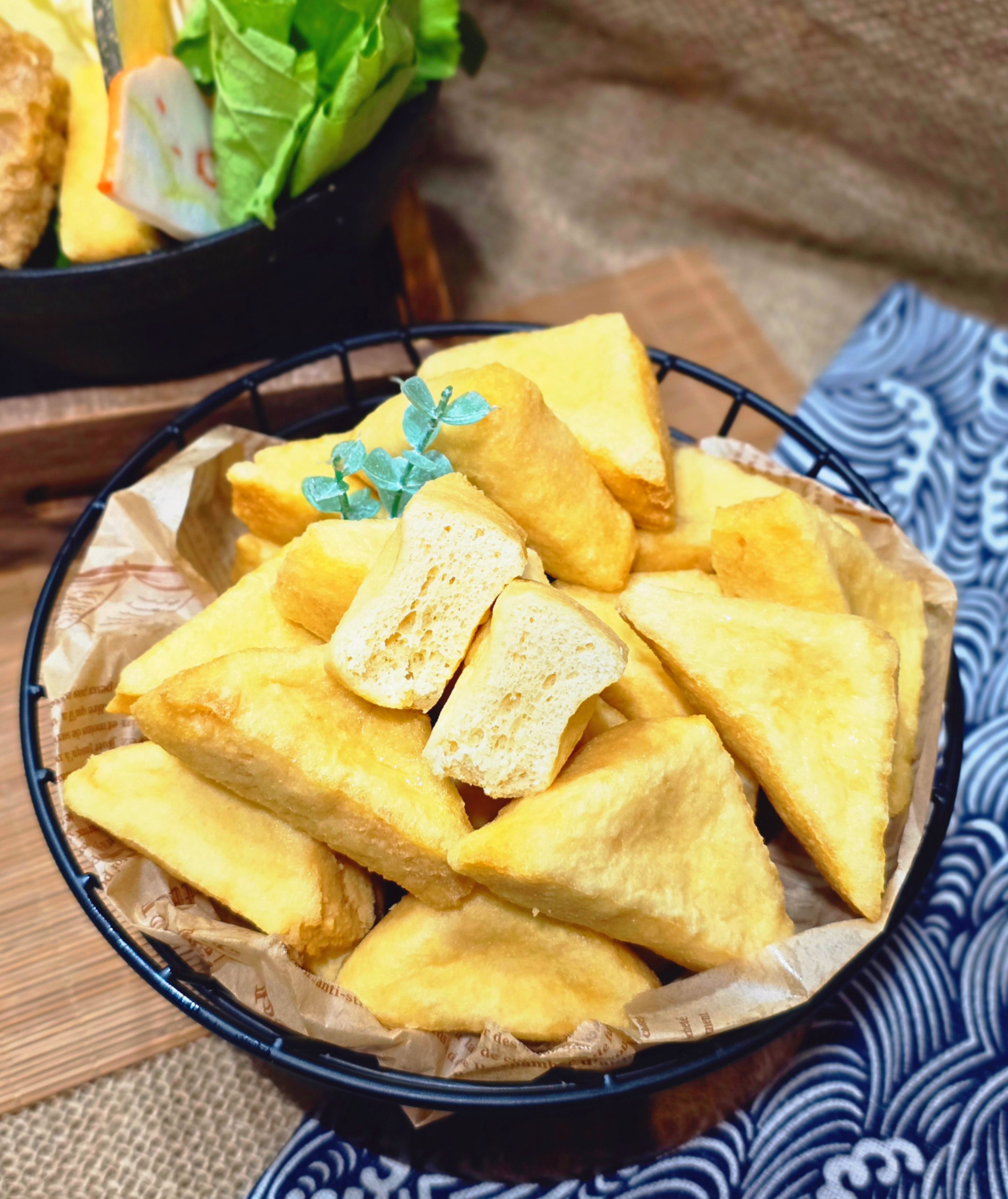 【圓和素鍋】火鍋料-三角油豆腐✨️全素✨️/冷凍生食/冷凍宅配/素食點心