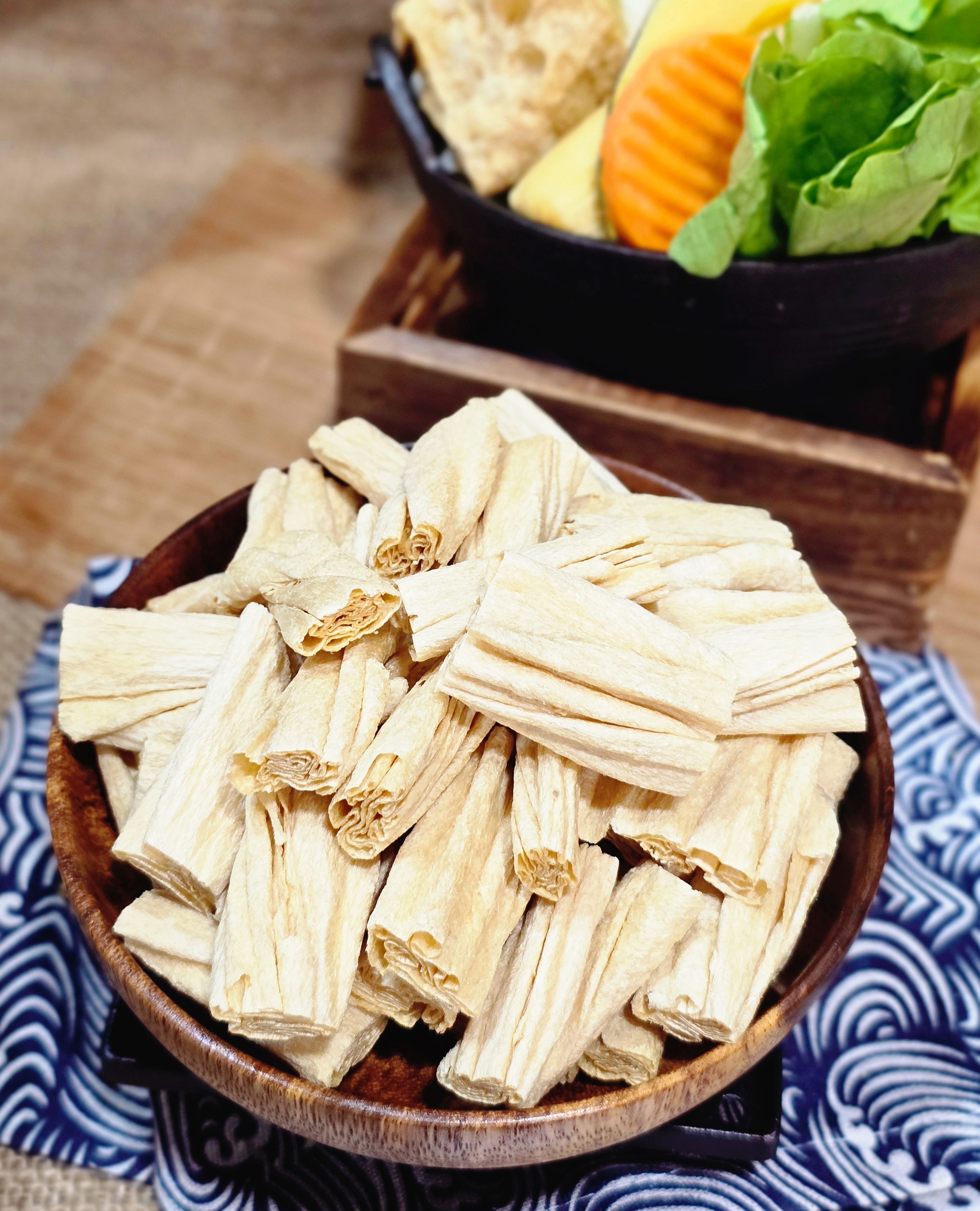 【圓和素鍋】火鍋料-小麥豆皮✨️全素✨️/冷凍生食/冷凍宅配/素食點心