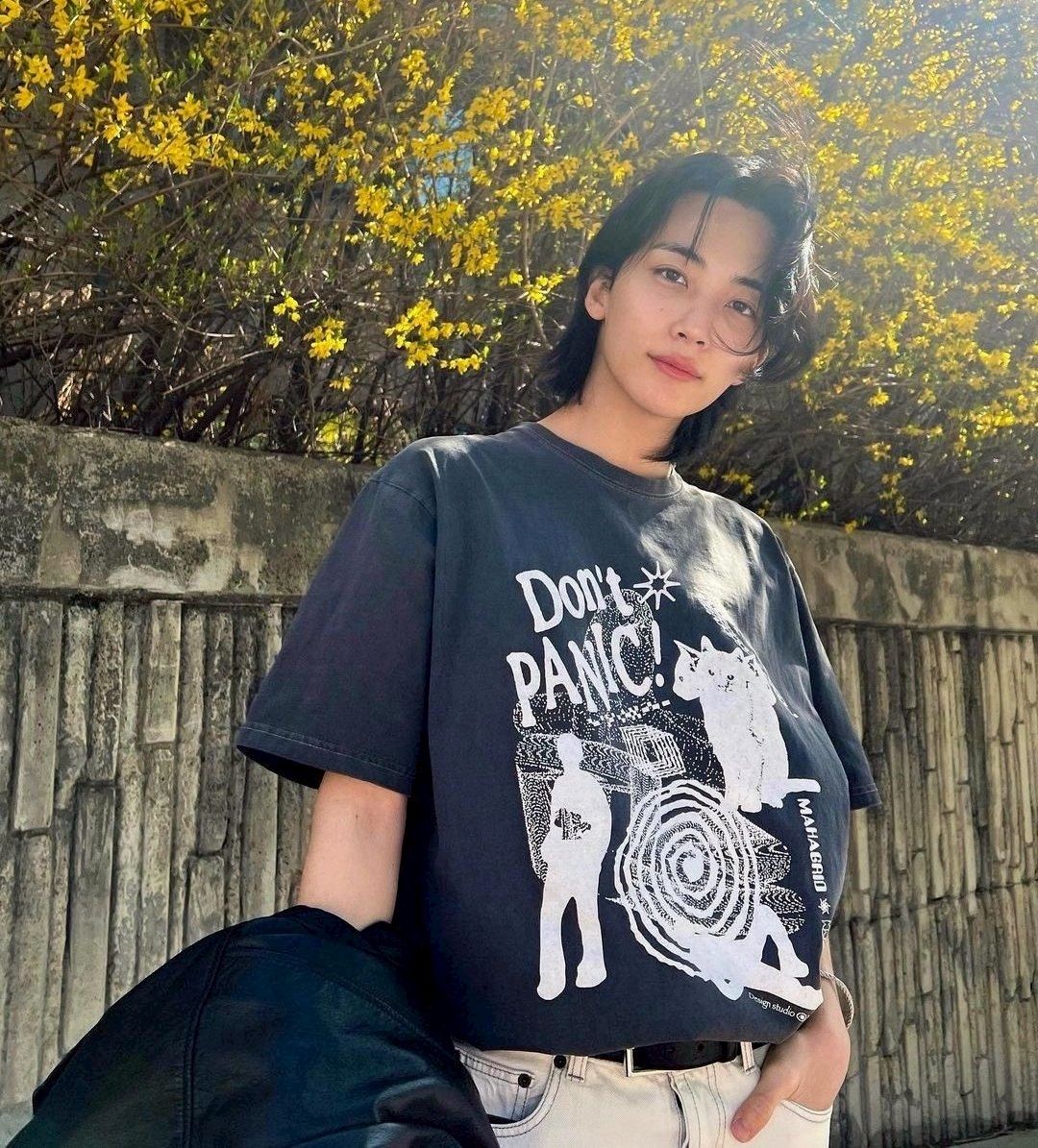 特價隨時收單✿ 淨漢 太妍同款 DON’T PANIC PIGMENT TEE