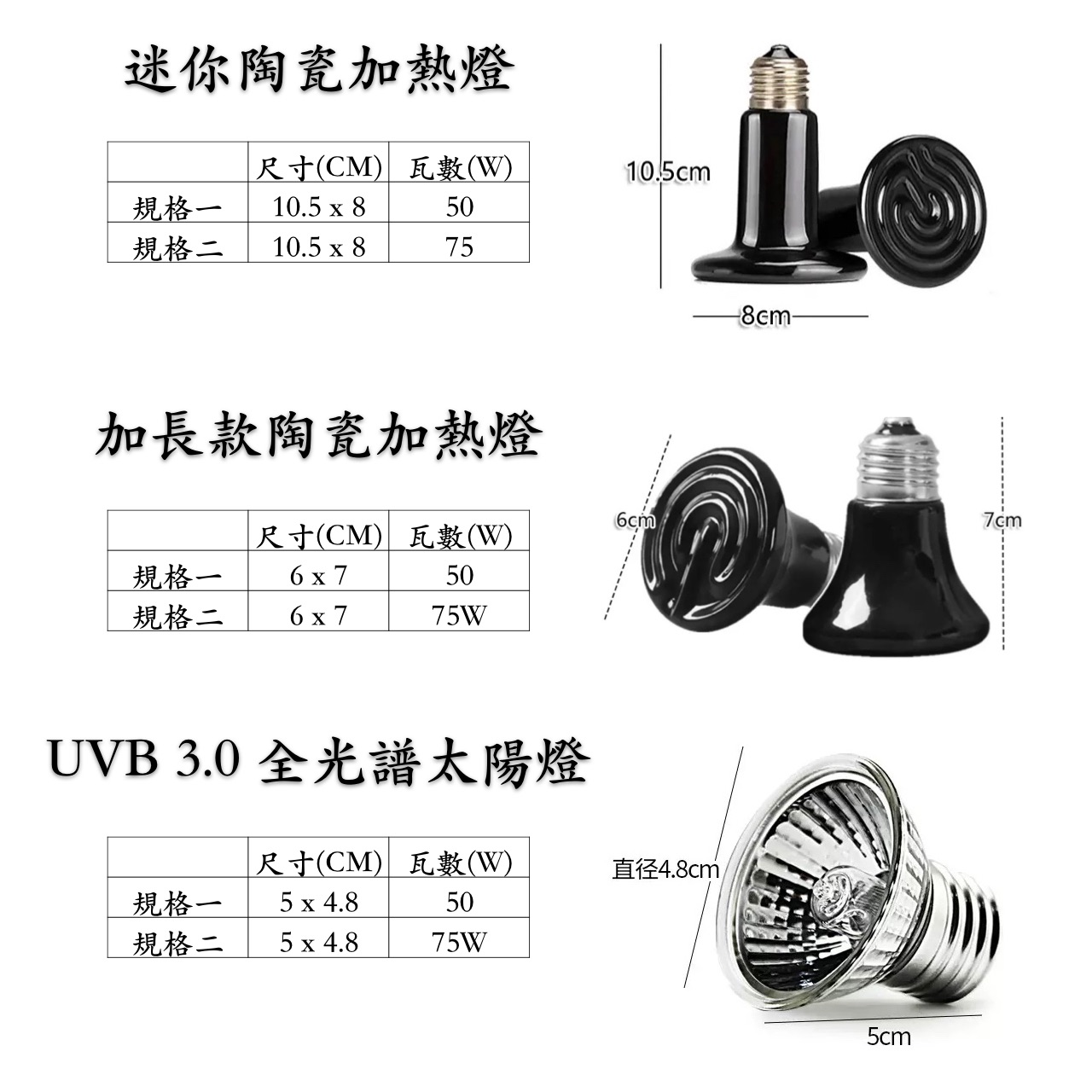 爬蟲加溫曬背燈