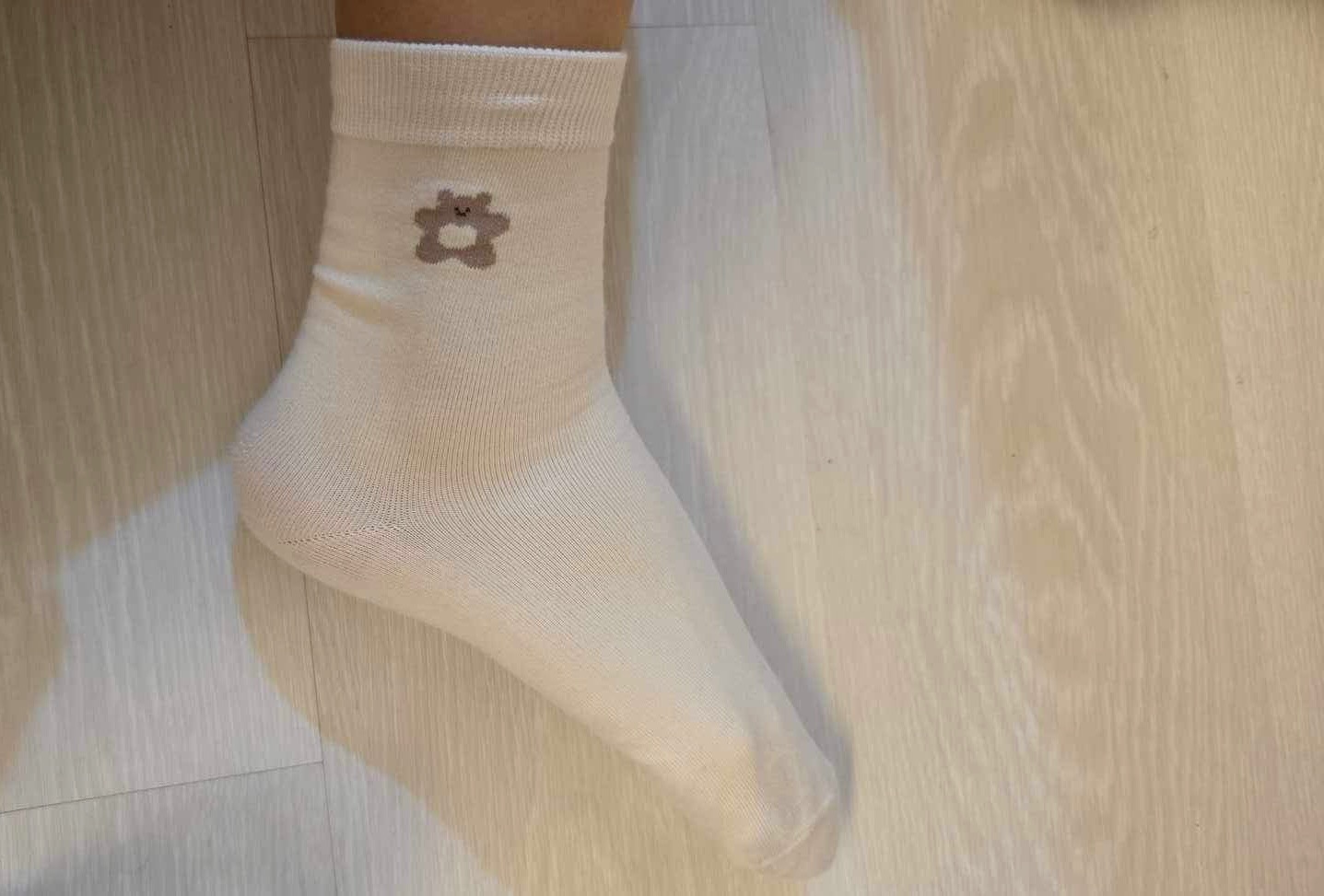 韓國Butter可愛熊熊襪子一組兩雙