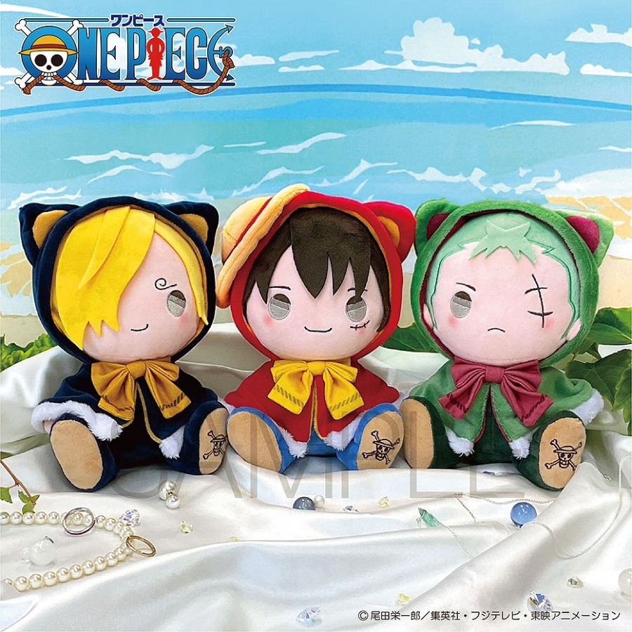 ONE PIECE けもポン 娃娃（魯夫/索隆/香吉士）