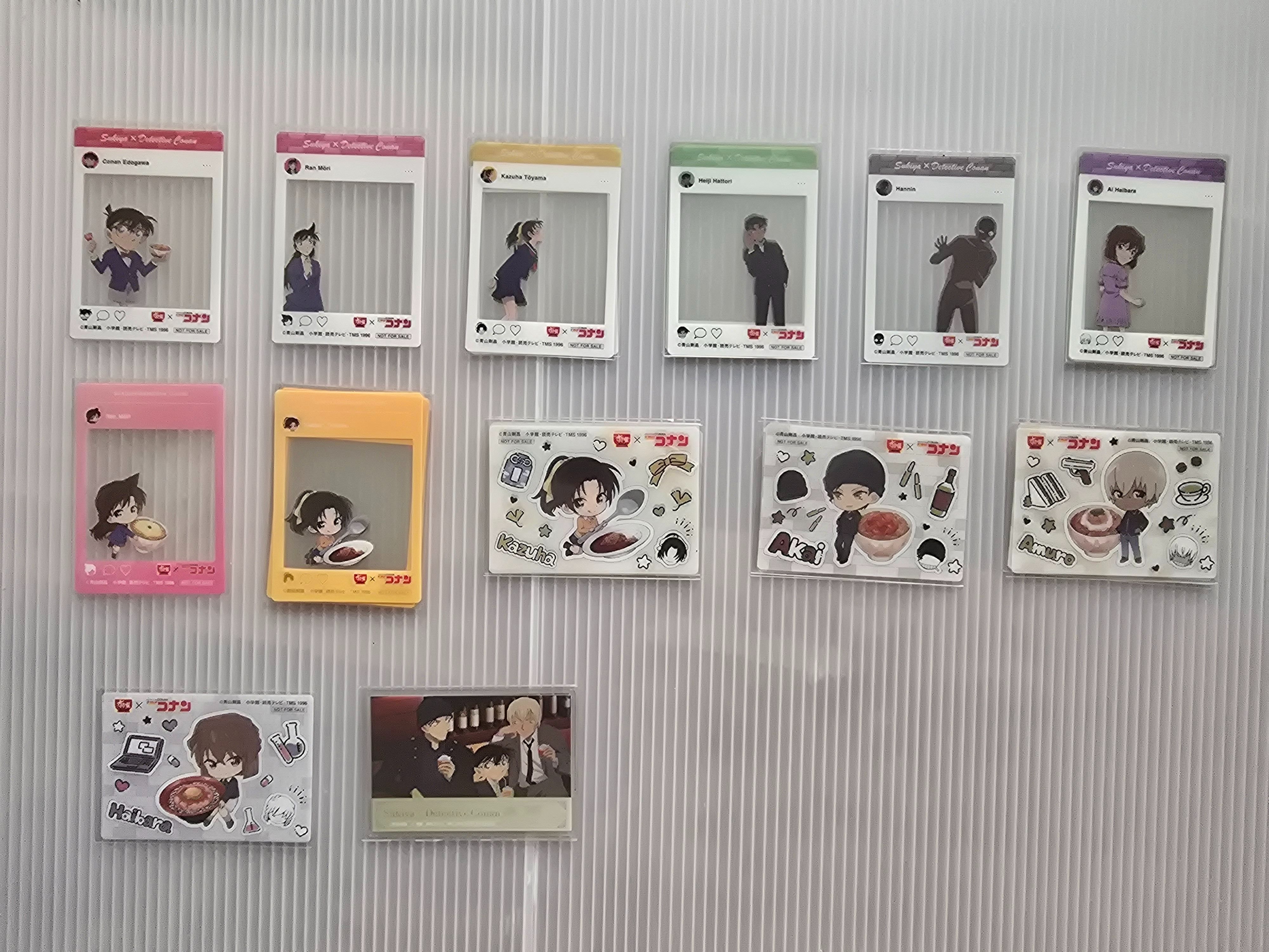 日本 吉野家 聯名 すき家×名偵探柯南 SNS風 透卡 卡片 柯南 安室 基德 小哀 小蘭 赤井