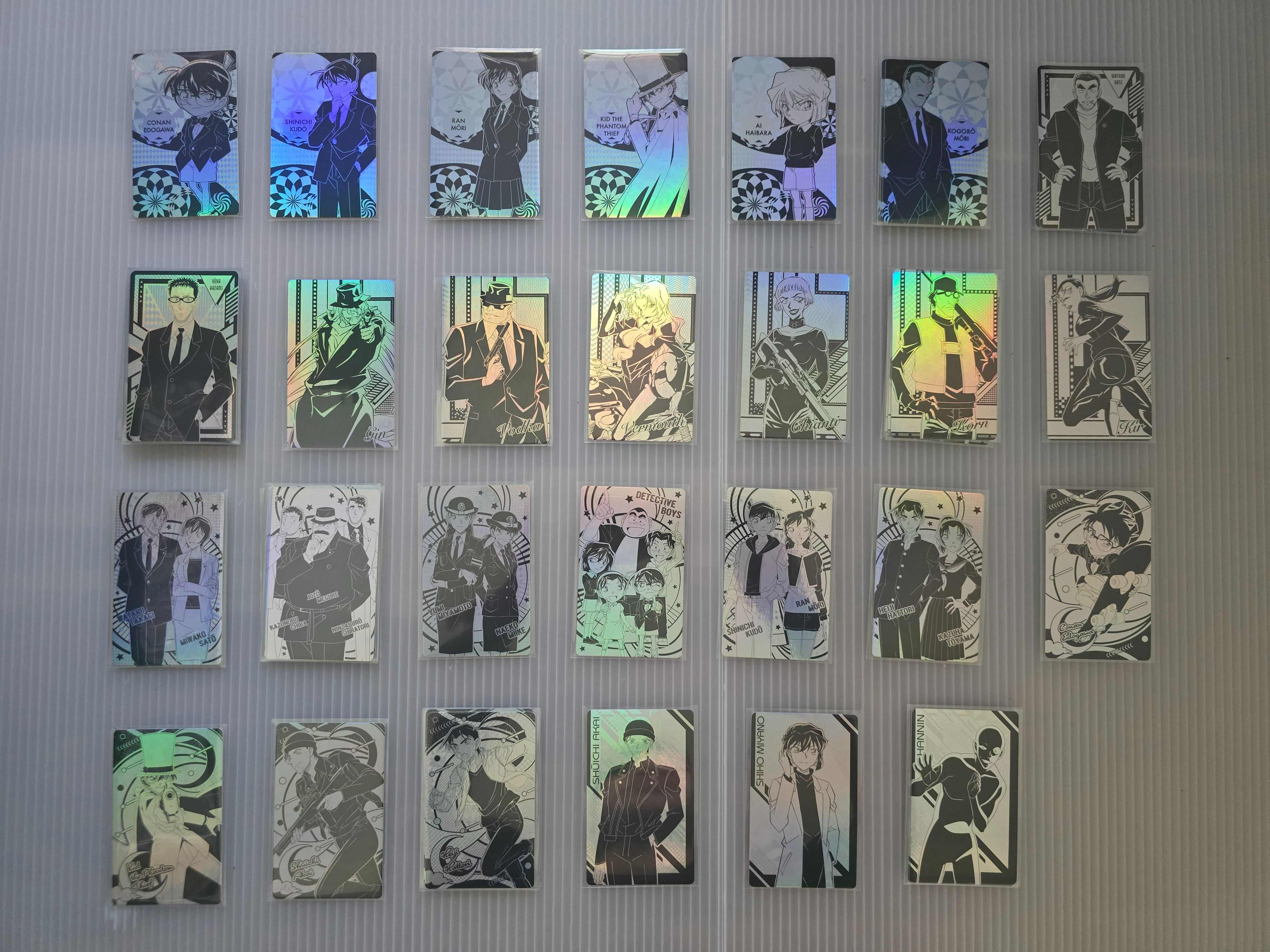 正版 名偵探柯南 食玩卡 黑白閃卡 安室透 柯南 小蘭 赤井 灰原 基德 平次