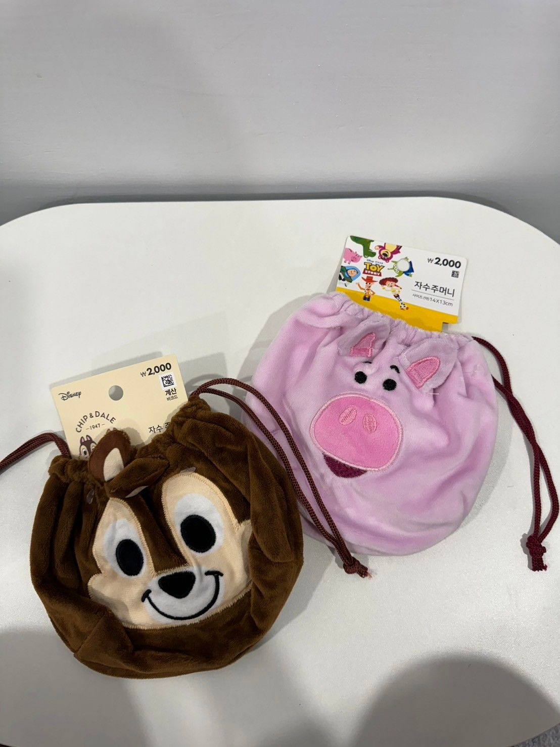 韓國大創DAISO 火腿豬 奇奇蒂蒂 收納袋 束口袋
