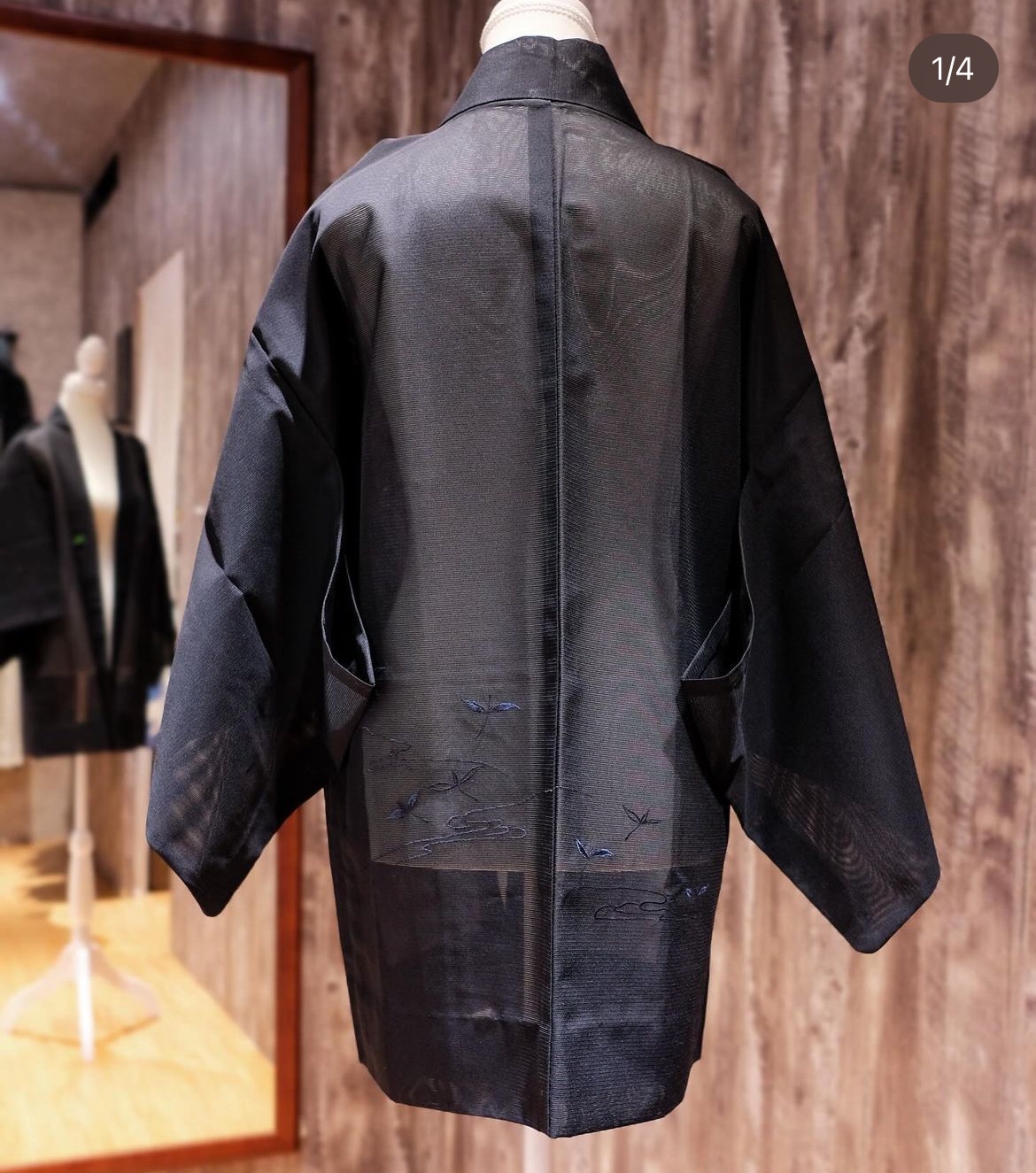 蜻蜓流水｜鋁紗黑羽織