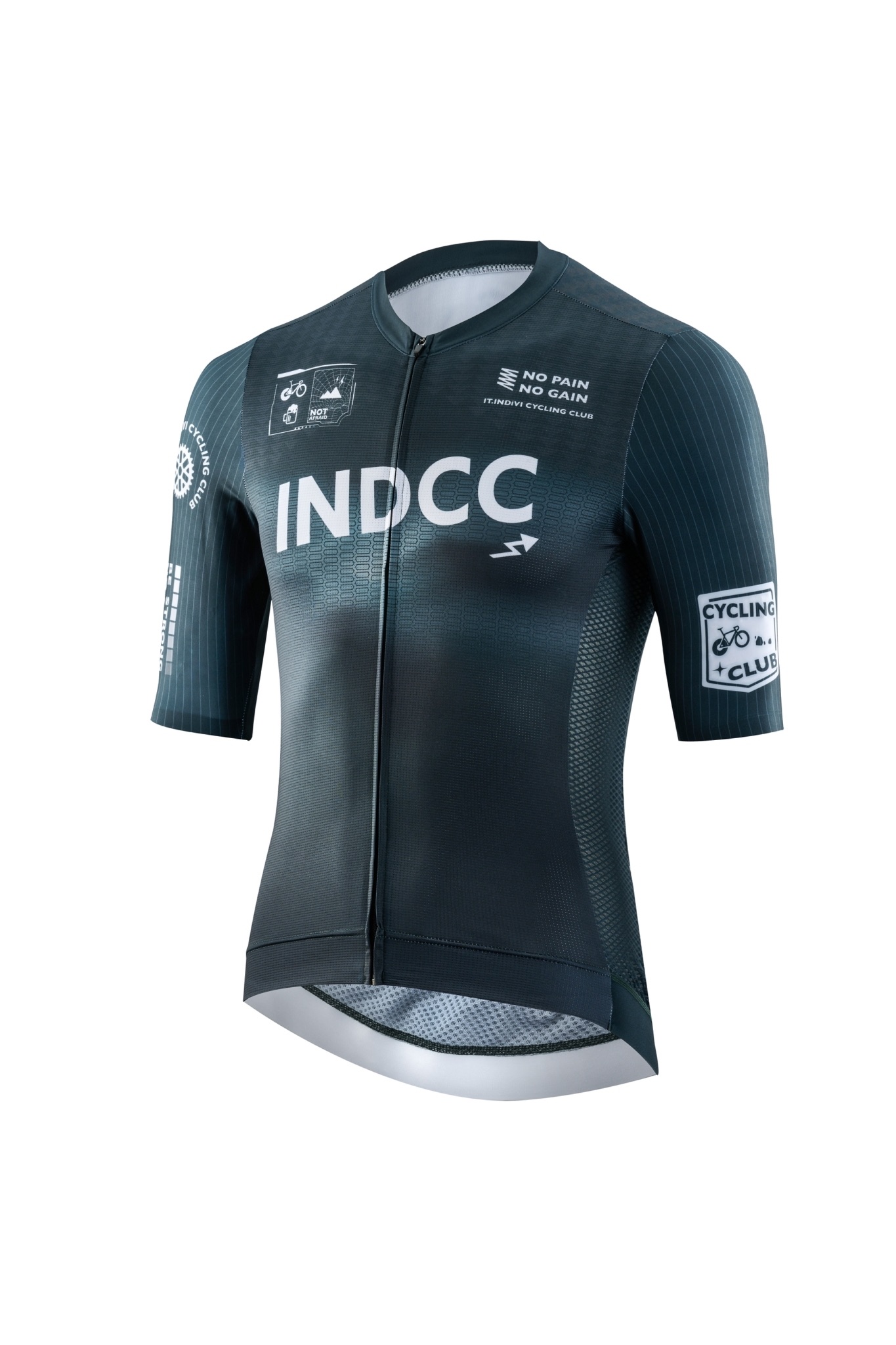 INDCC概念元素長短袖墨綠色車衣