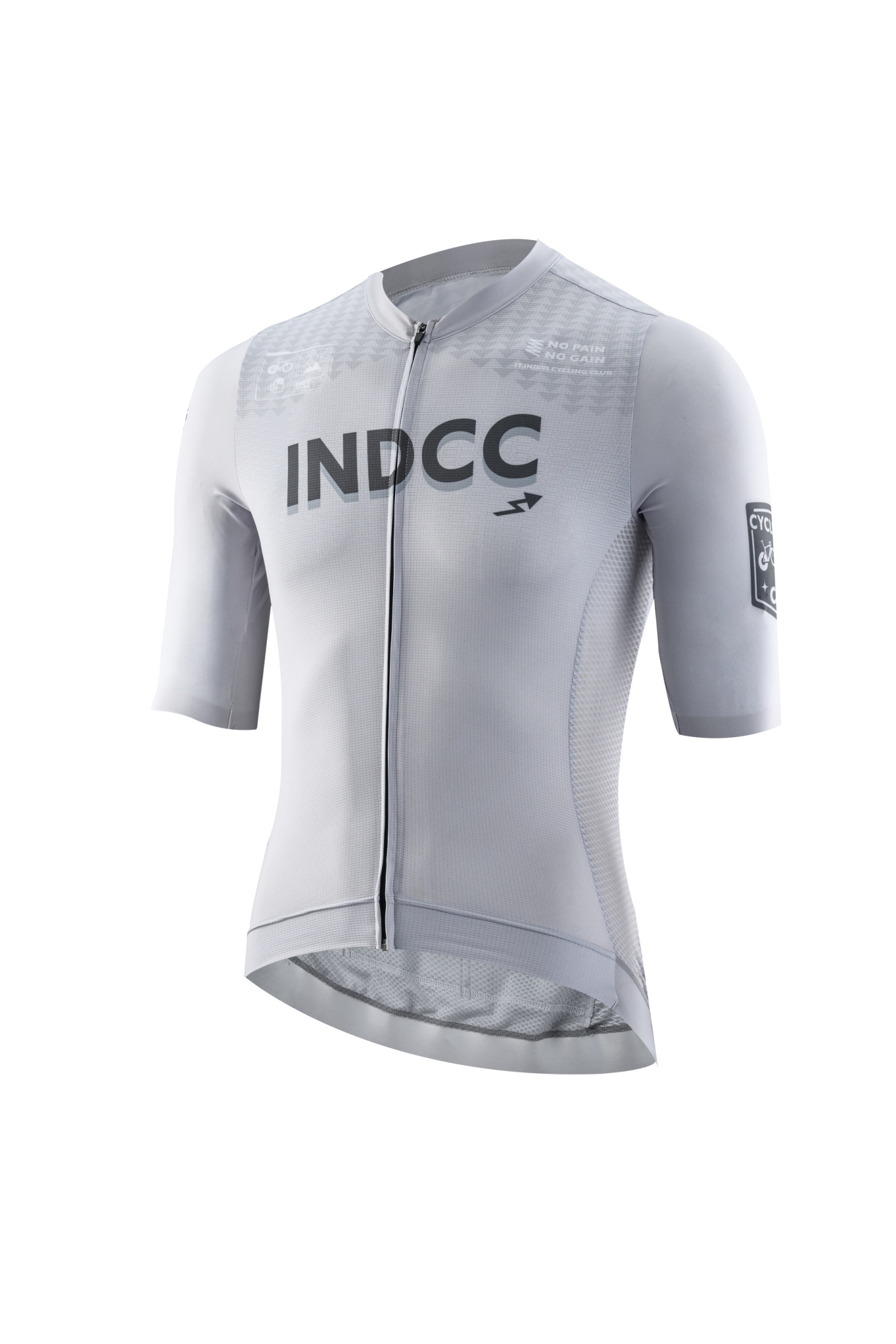 INDCC概念元素長短袖灰白色車衣