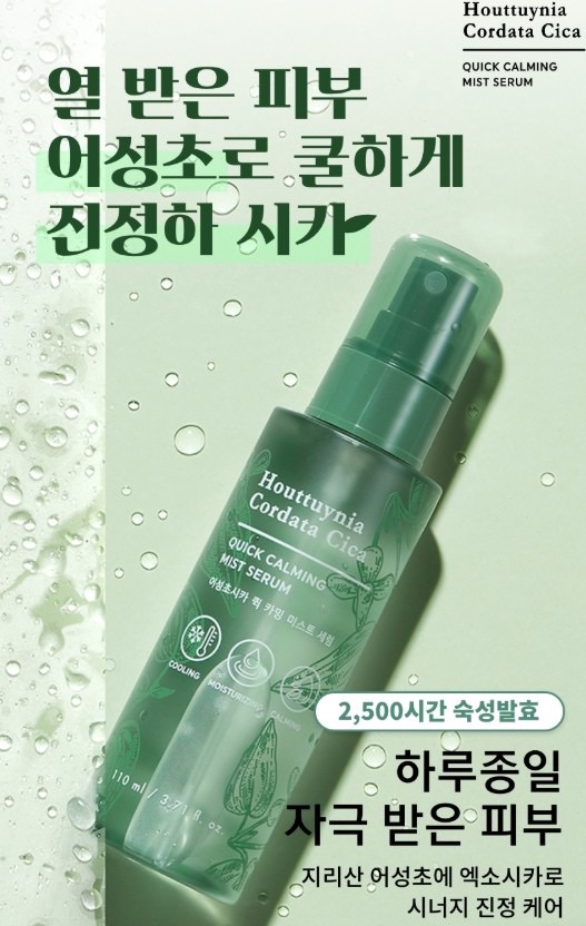 【跟著胖媽韓國🇰🇷玩一夏😎】韓國🇰🇷Tonymoly 魚腥草 快速鎮靜噴霧精華 110ml