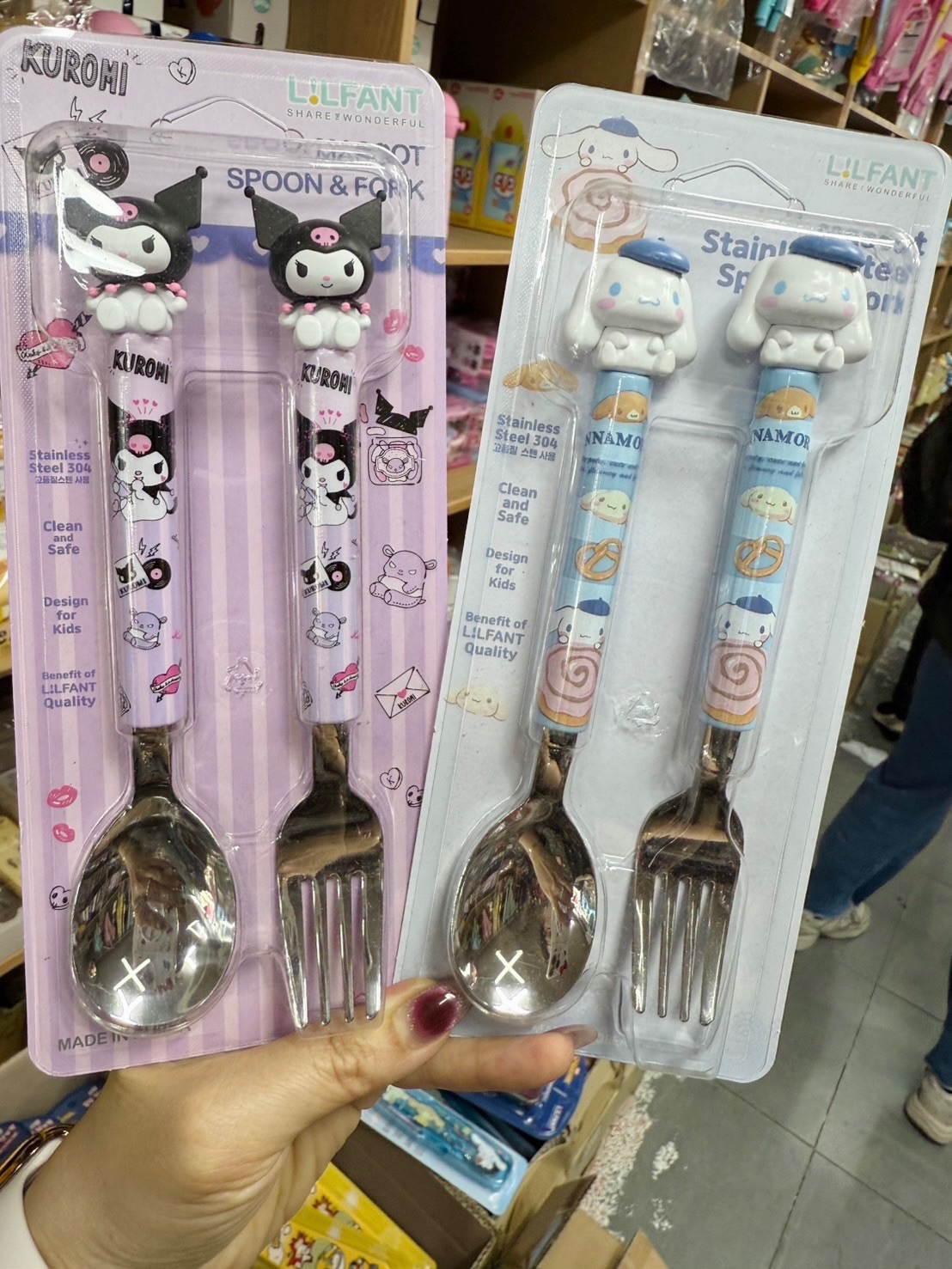 【跟著胖媽韓國🇰🇷玩一夏😎】韓國🇰🇷三麗鷗湯+叉餐具組