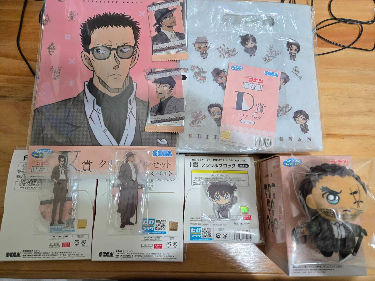 名偵探柯南：SEGA賞 Vintage Look - D賞、F賞、I賞、G賞+K賞