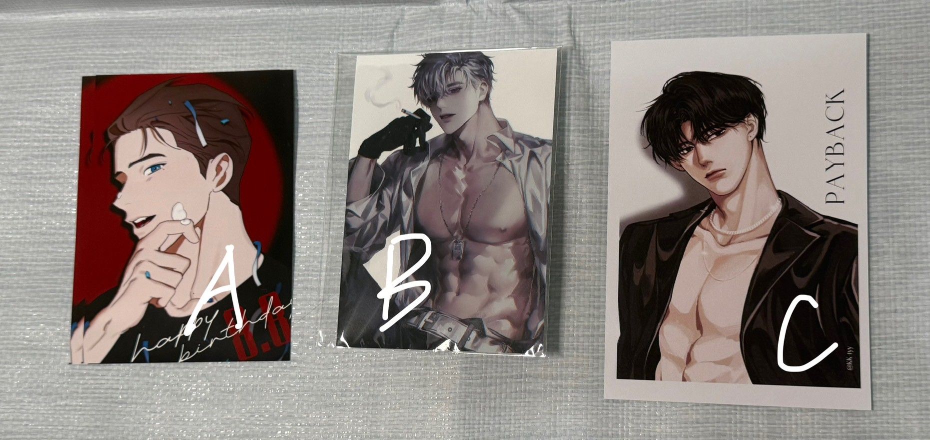 不悅的美學、PASSION、PAYBACK相卡