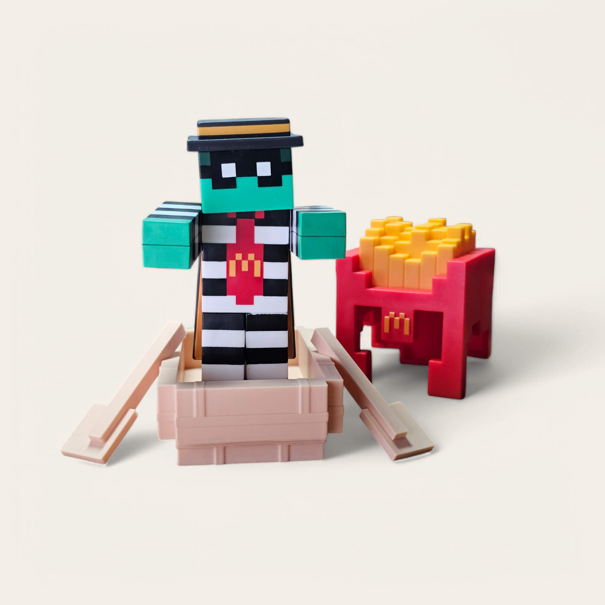 麥當勞 X Minecraft 公仔專屬道具組（3D列印配件）