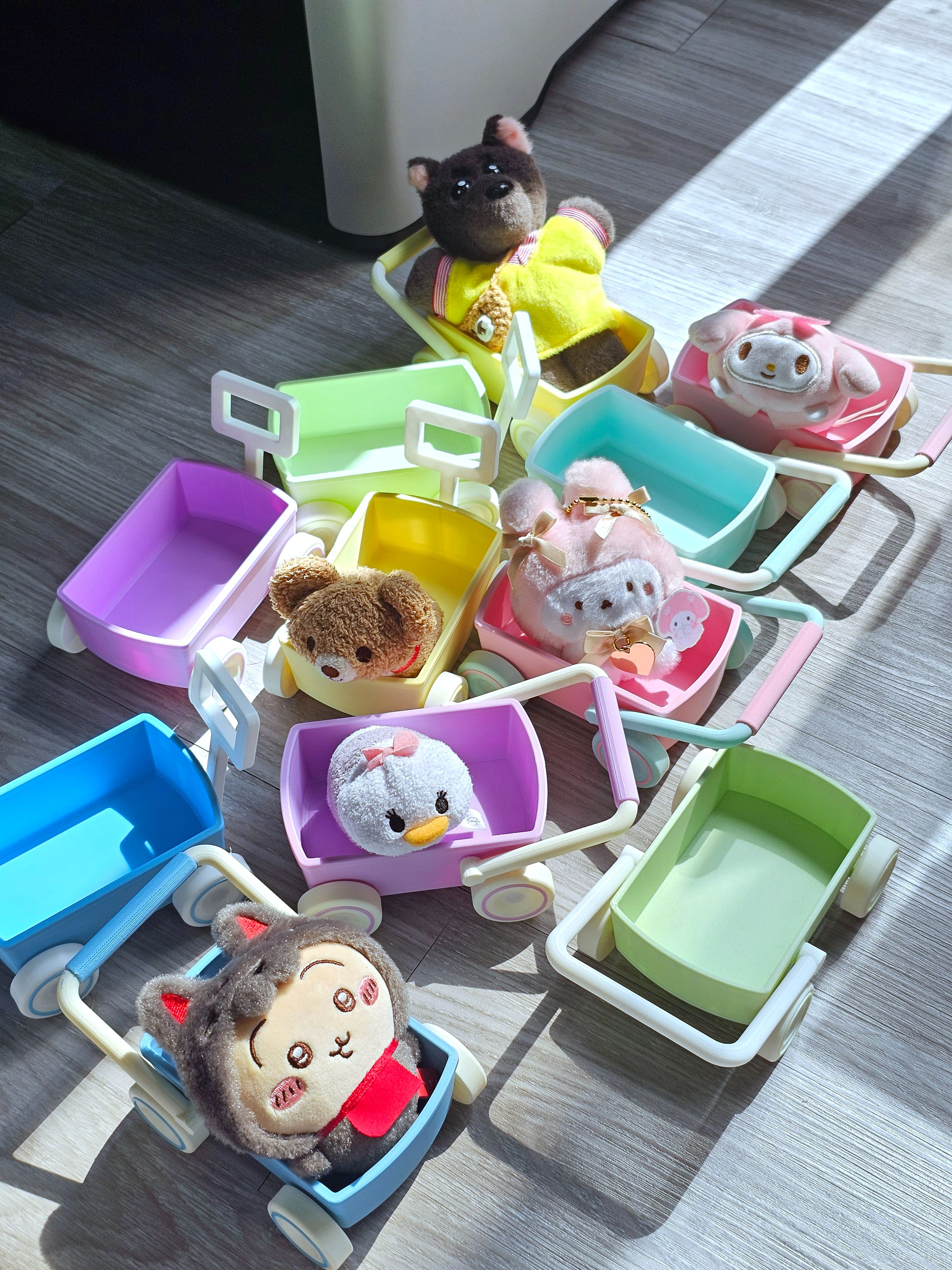 娃娃專用迷你推車｜可愛小推車｜公仔展示推車