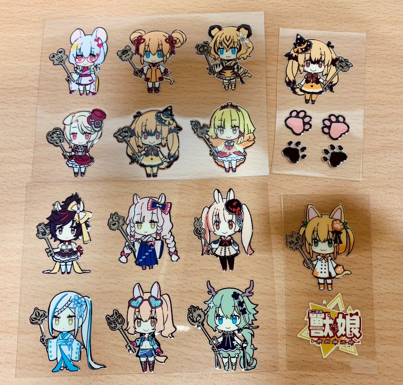 12生肖獸娘水晶貼
