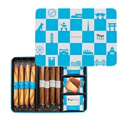 東京限定 TOKYO【YOKU MOKU】蛋捲（原味蛋捲4+巧克力蛋捲4+夾心餅12）