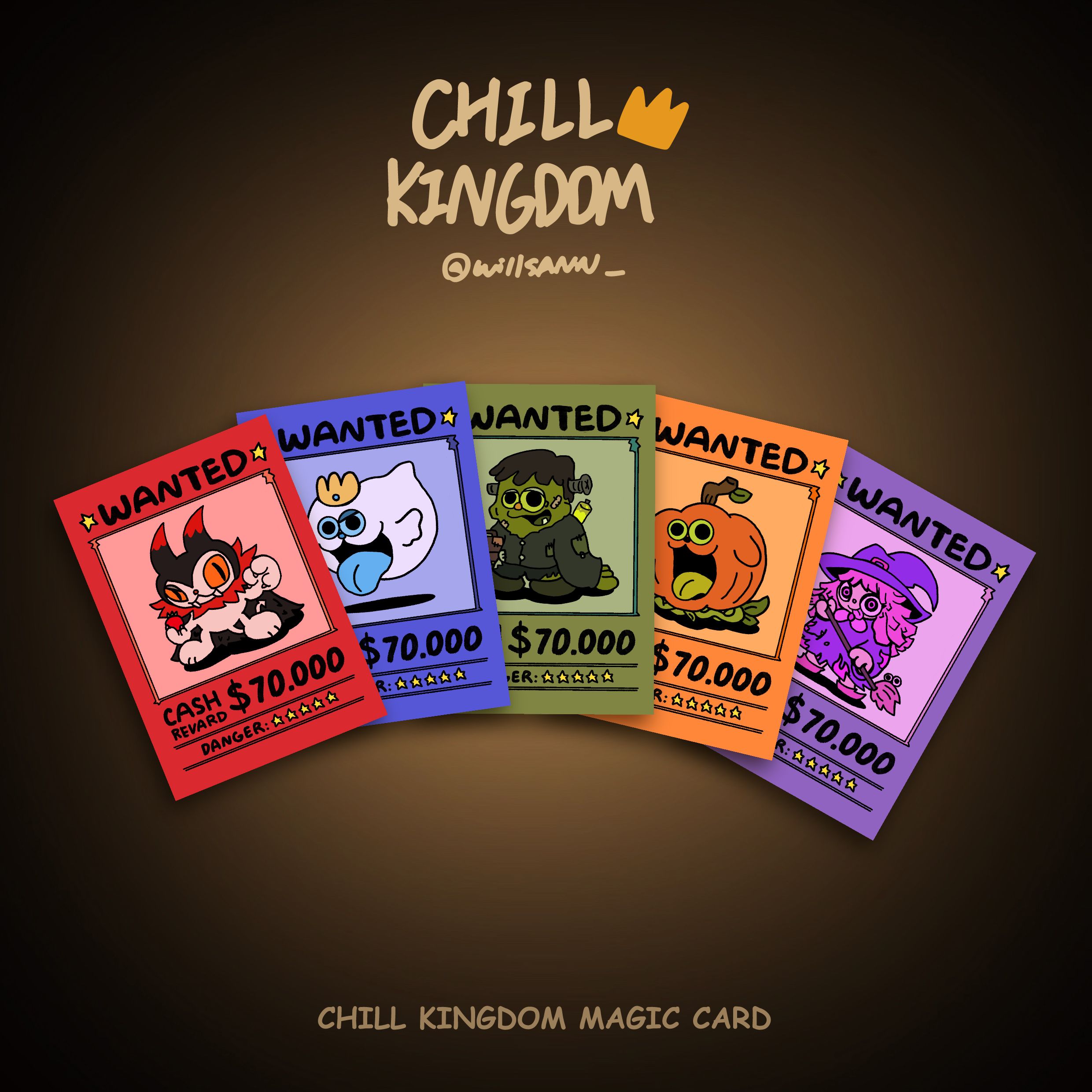 CHILL KINGDOM魔法生物卡牌-萬聖節限定