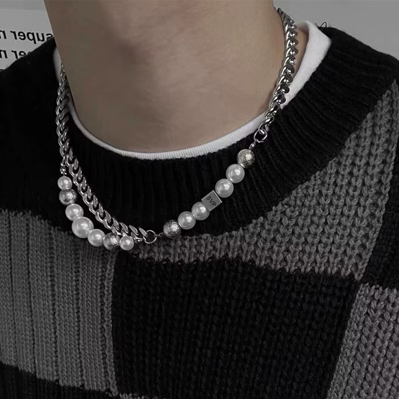 小眾珍珠古巴雙層項鍊