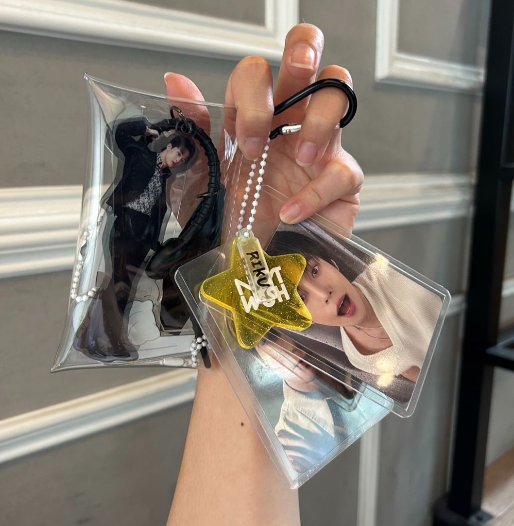 大創追星小物 硬卡套 小透明收納包 中透明收納包