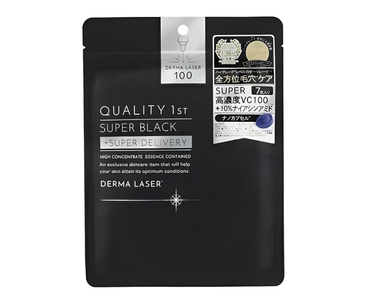 Quality 1st Derma Laser 黑色全方位護理面膜 7枚