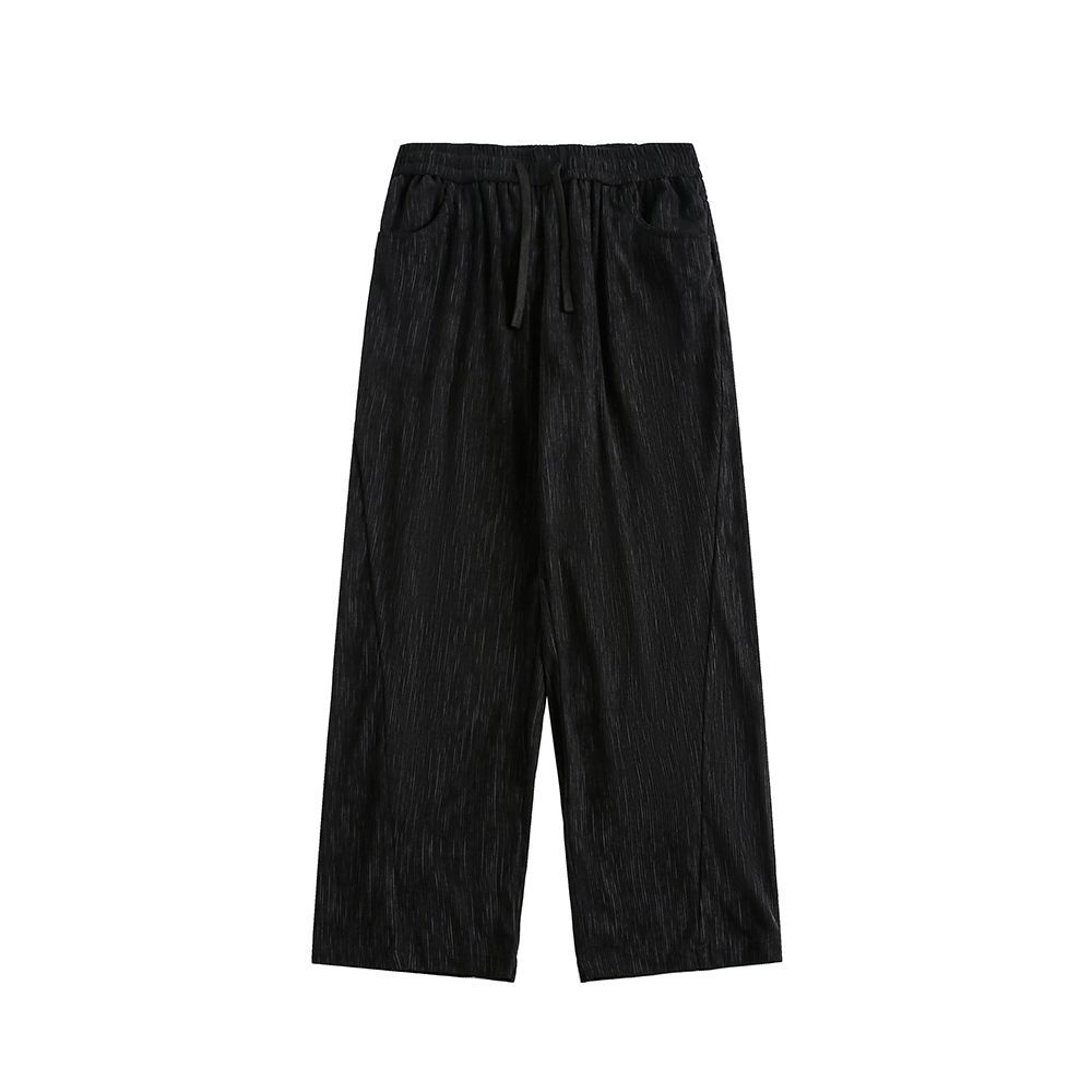 復古條紋燈芯絨寬松休閒褲/k372