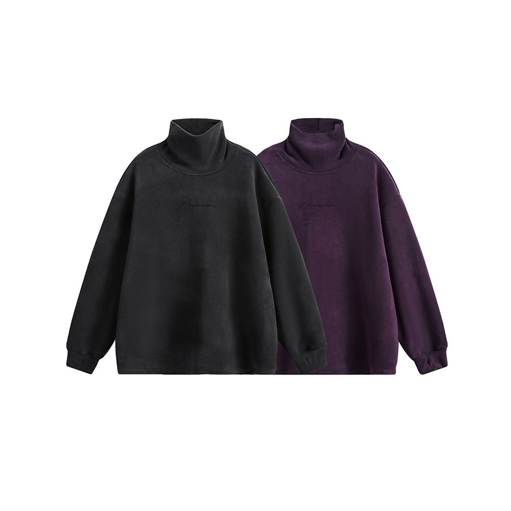 半高領長袖T恤秋冬衛衣秋冬內搭打底衫/W449