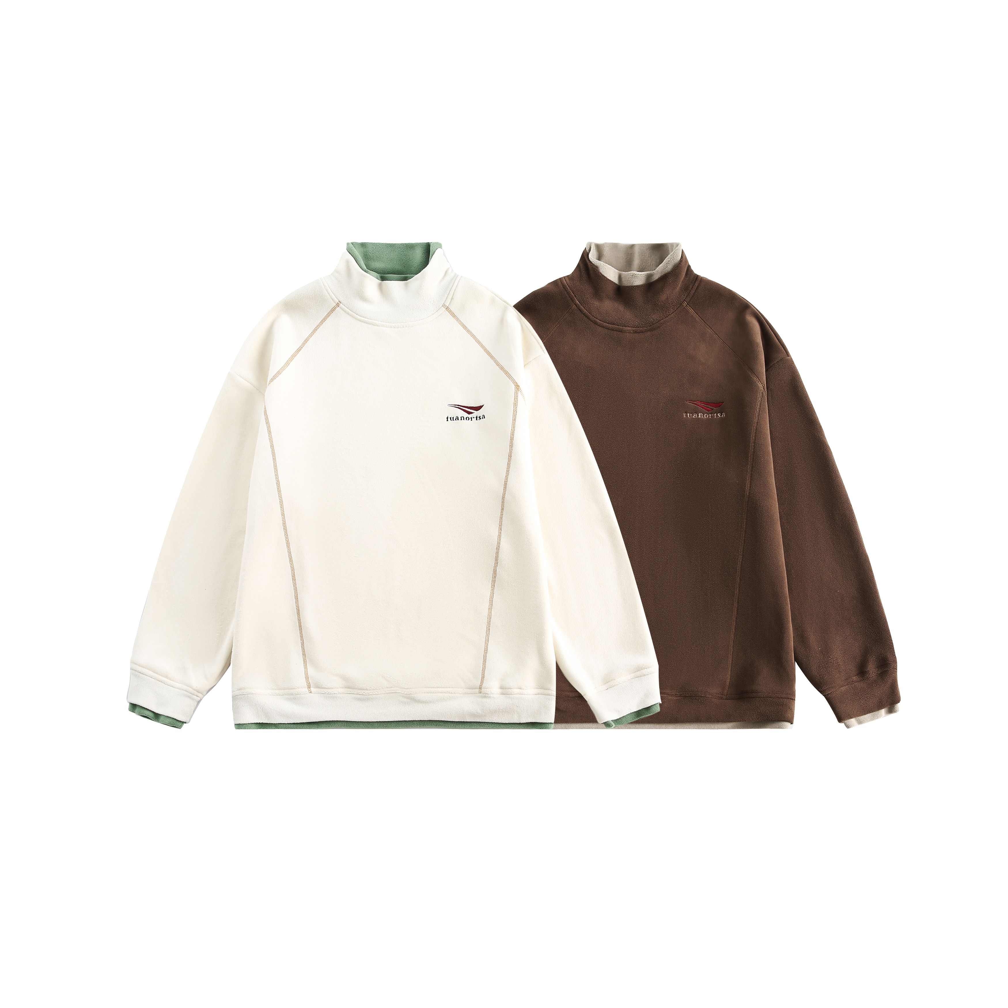 簡約高領百搭寬松圓領衛衣男春季長袖打底衫上衣/WY75