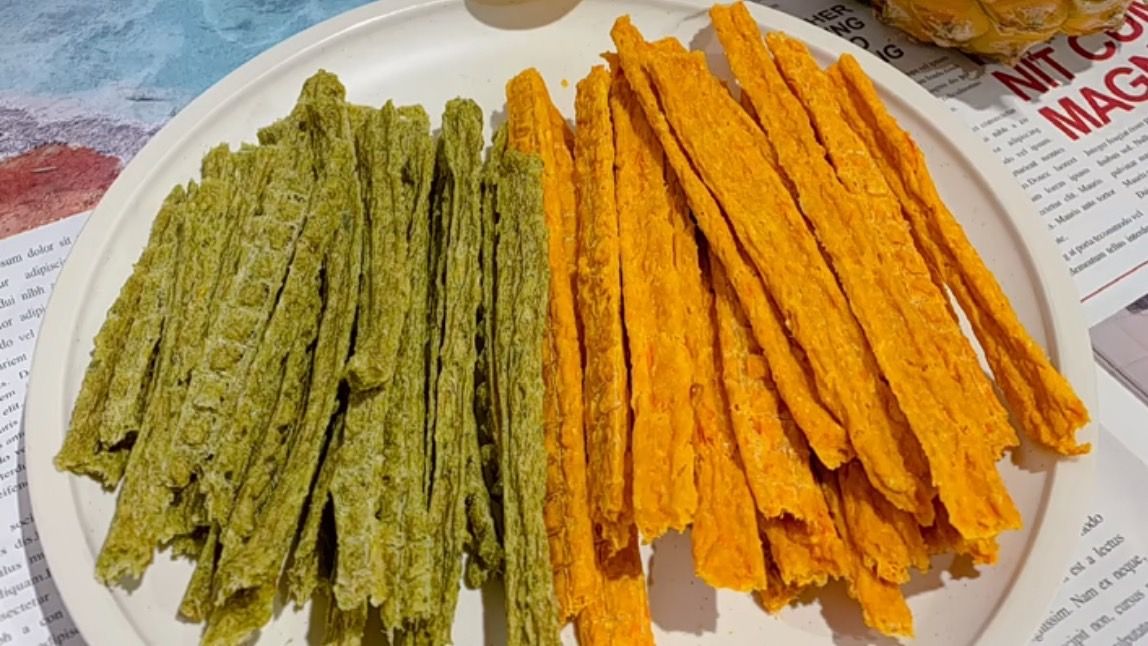 純手工寵物蔬菜雞肉條