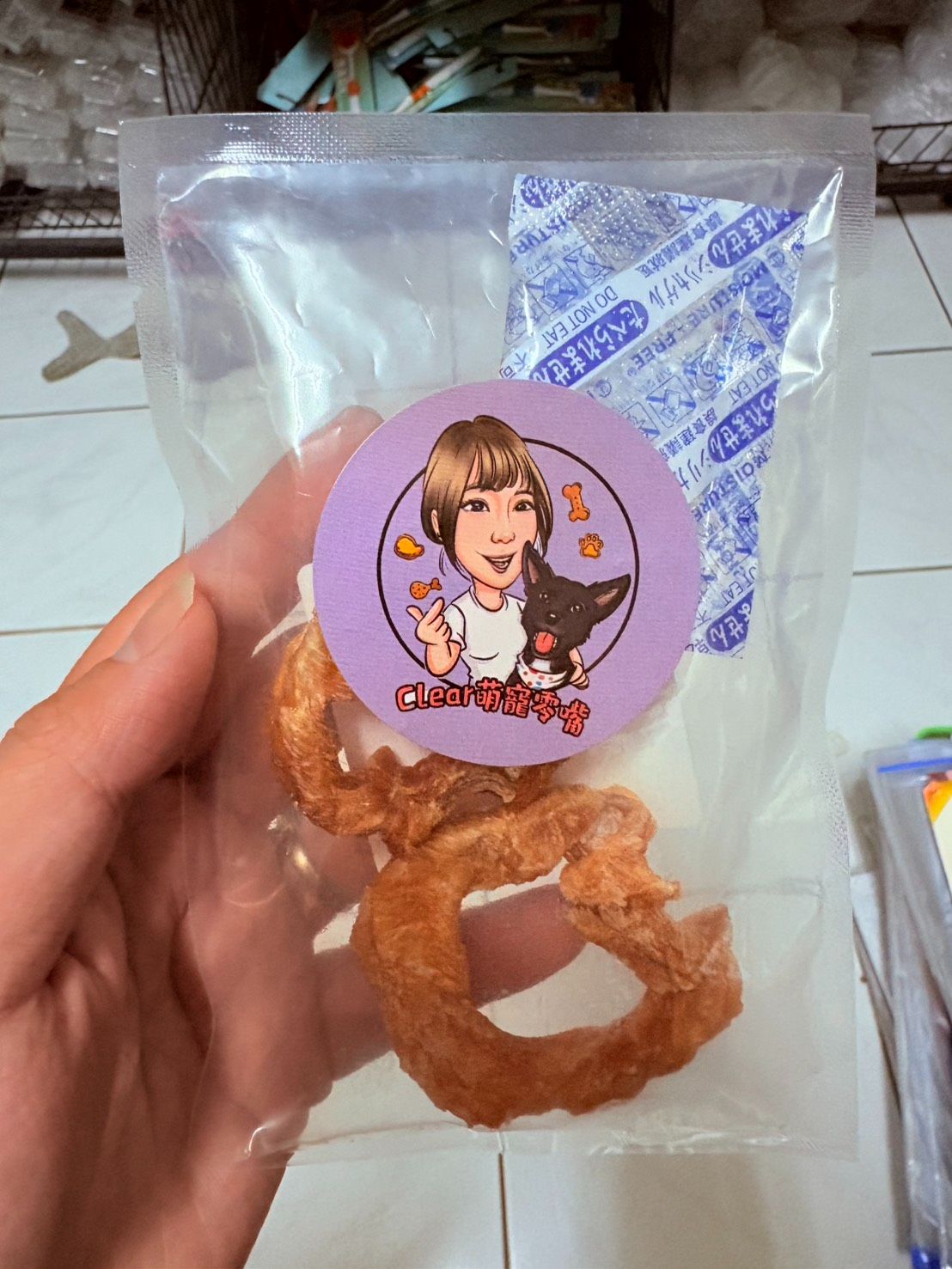 耐咬牛喉管捲雞肉甜甜圈 （2入）