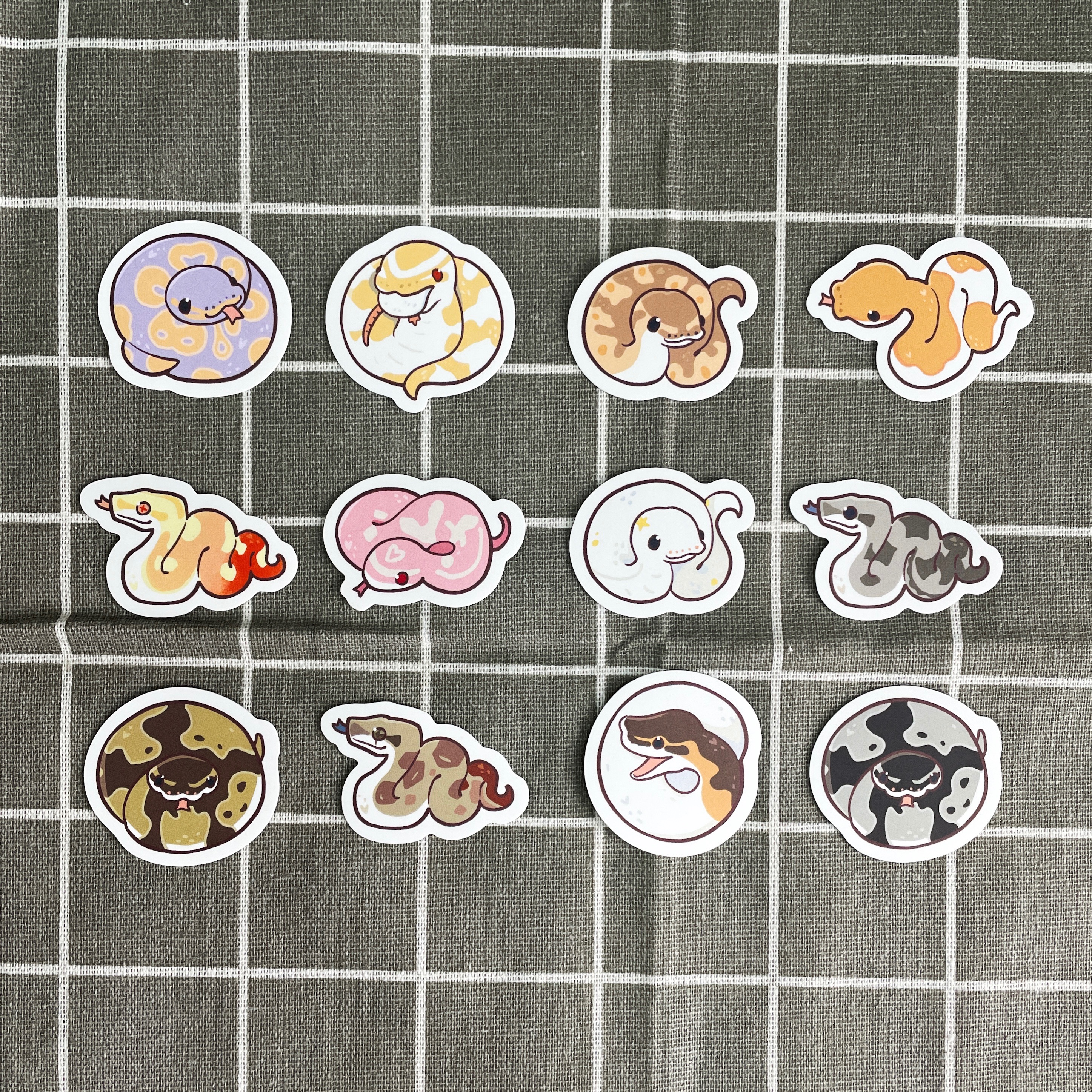 純粹蛇蛇防水貼紙+警示貼紙