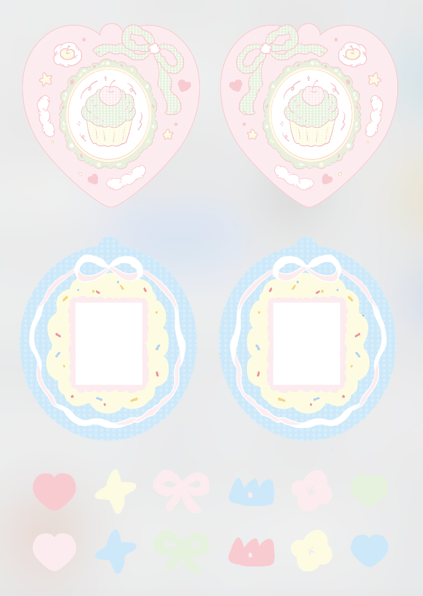 可以DIY成吊飾的泡泡貼紙