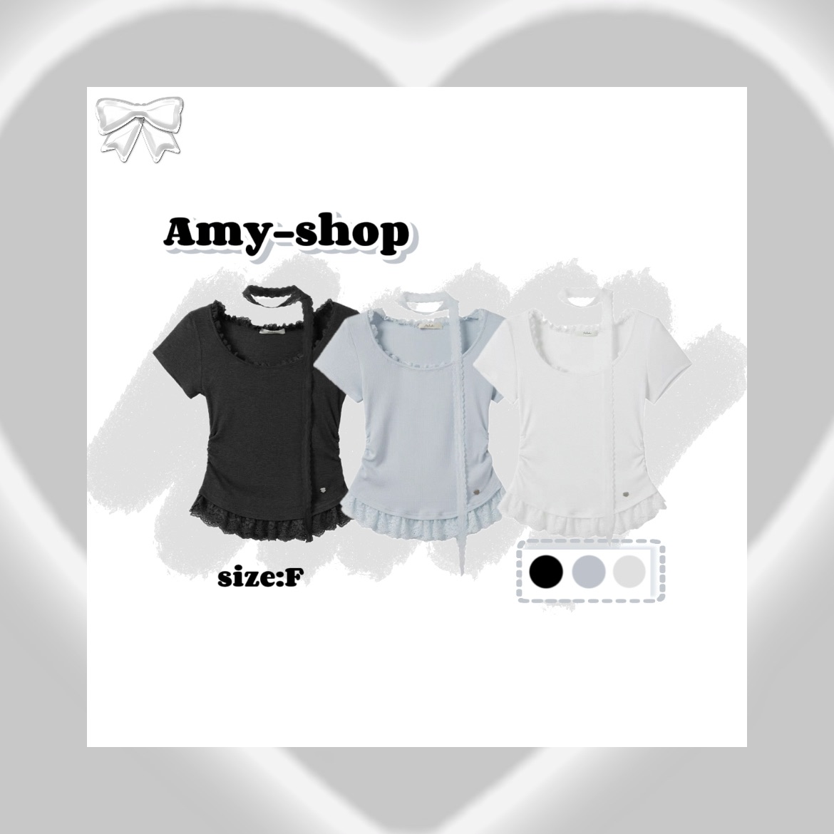 《掛脖氣質蕾絲上衣》