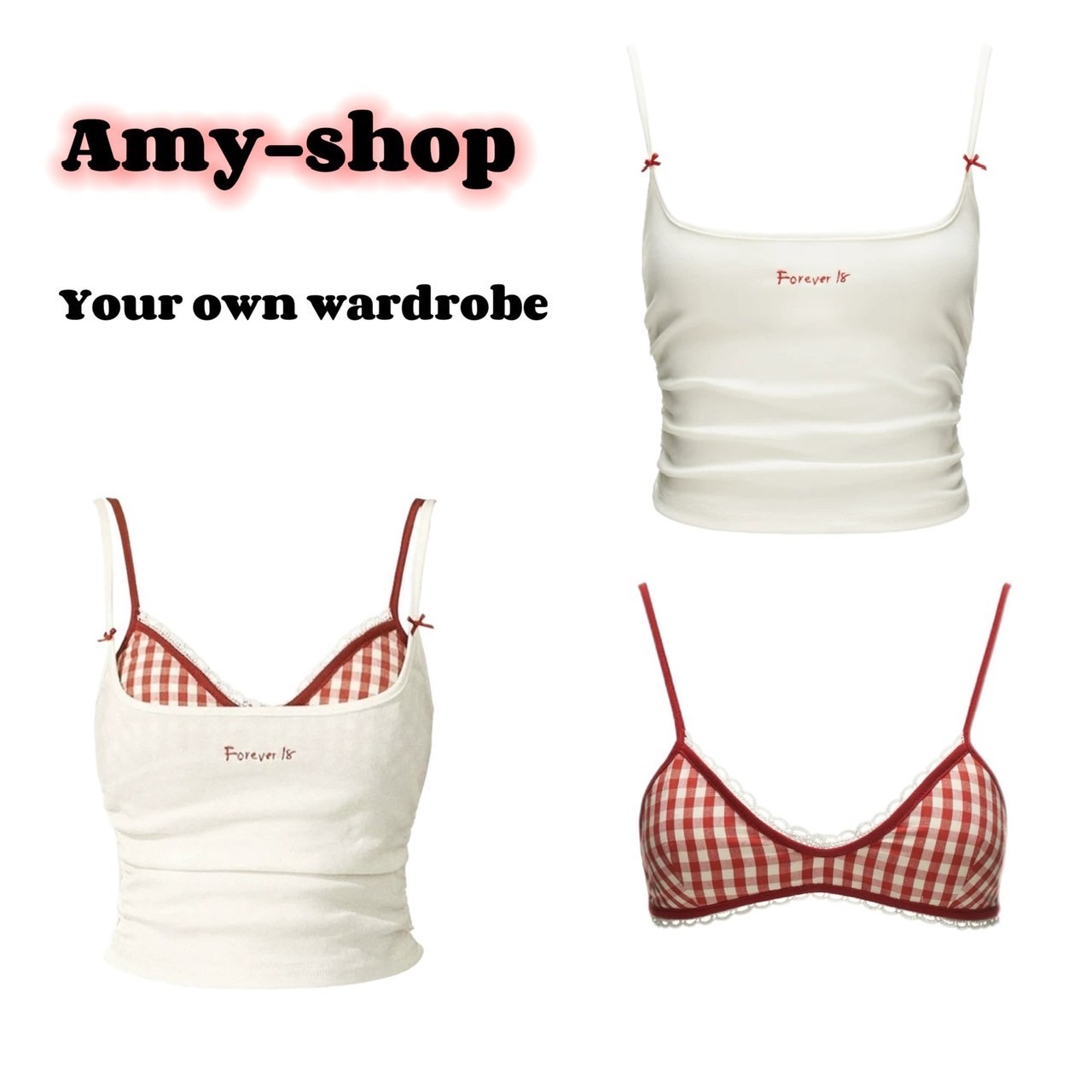 【Amy_shop】 辣妹 兩件式 顯胸款 W-TS10