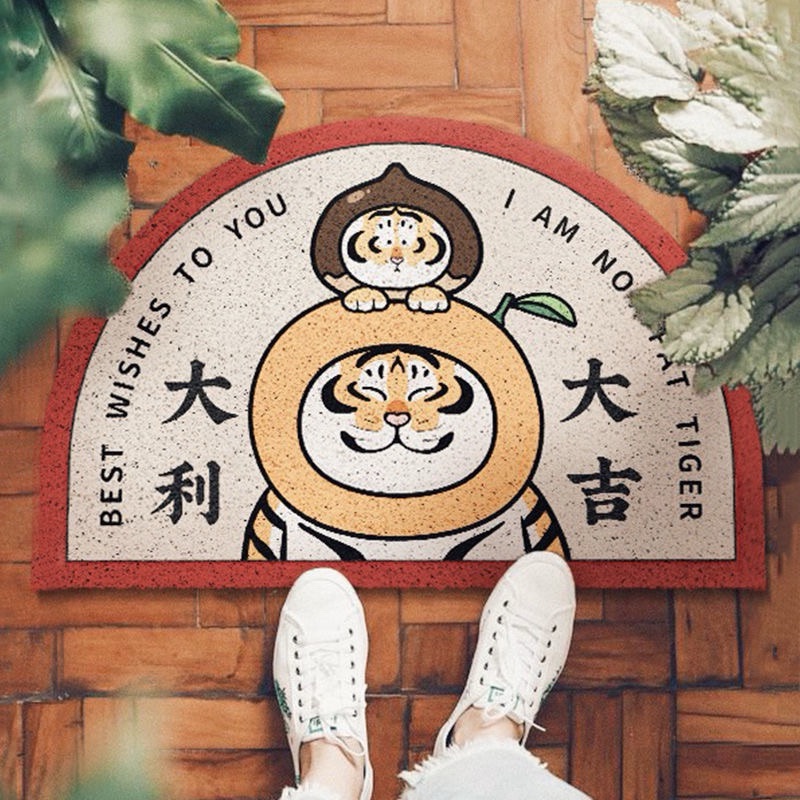 🫧台灣現貨 胖虎系列絲圈地墊