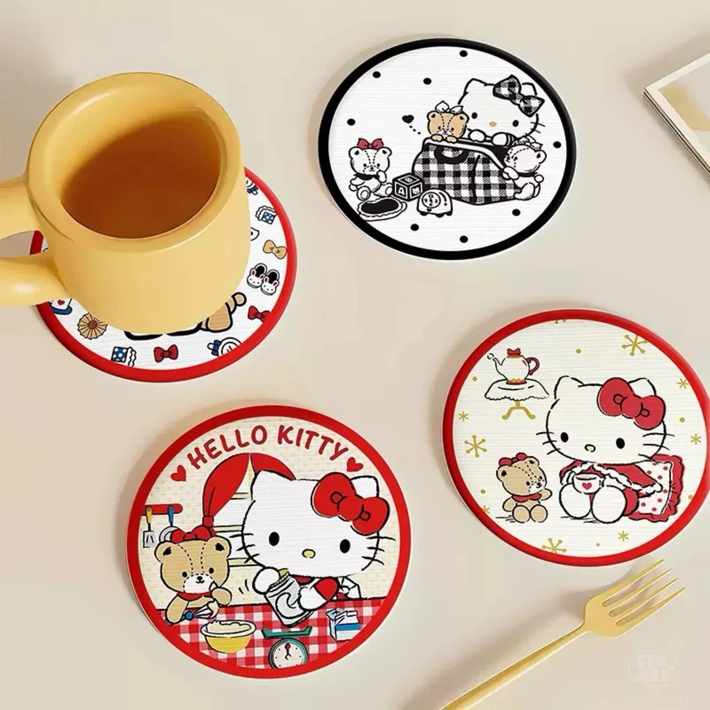🫧台灣現貨 Hello kitty珪藻土杯墊