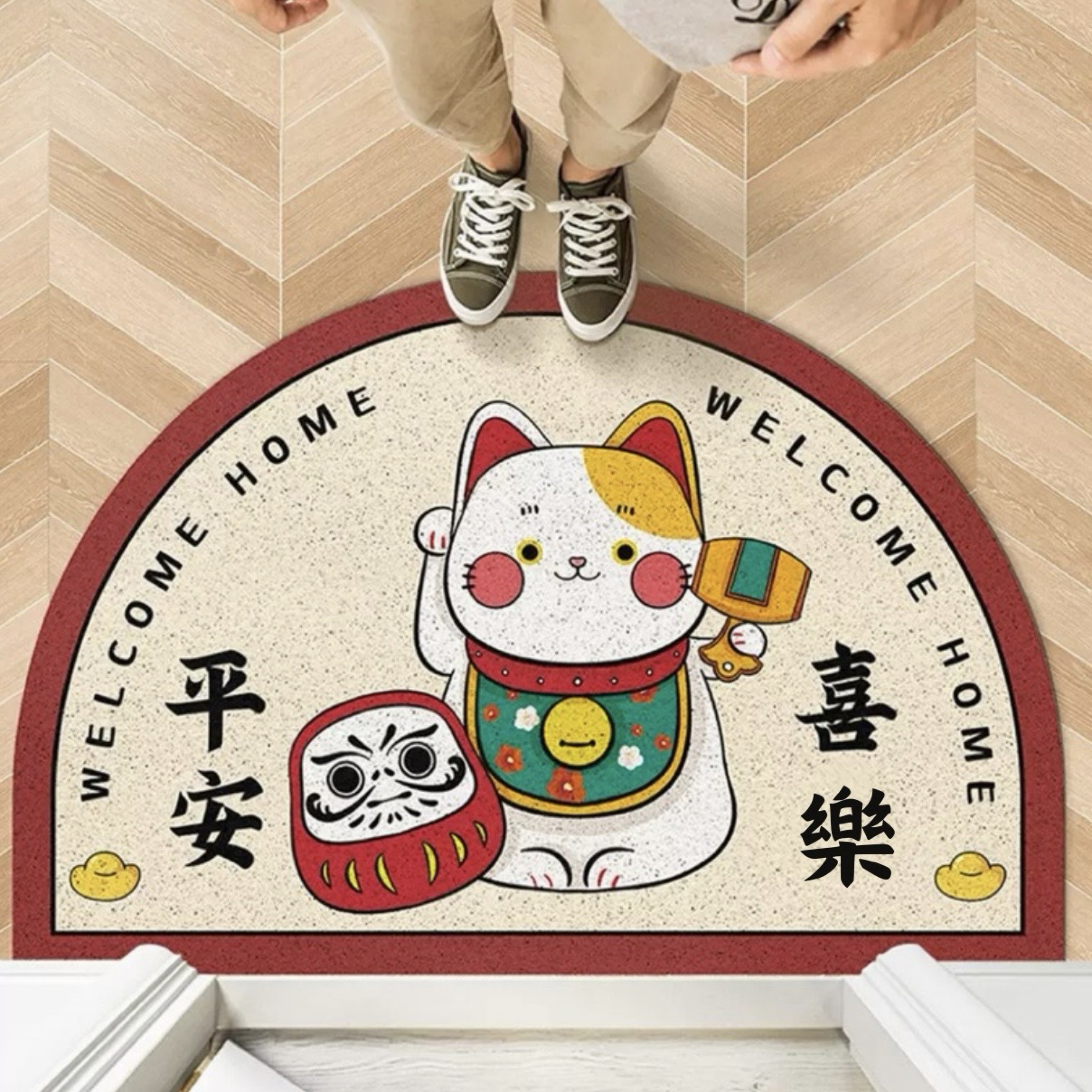 🫧台灣現貨 招財貓系列地墊