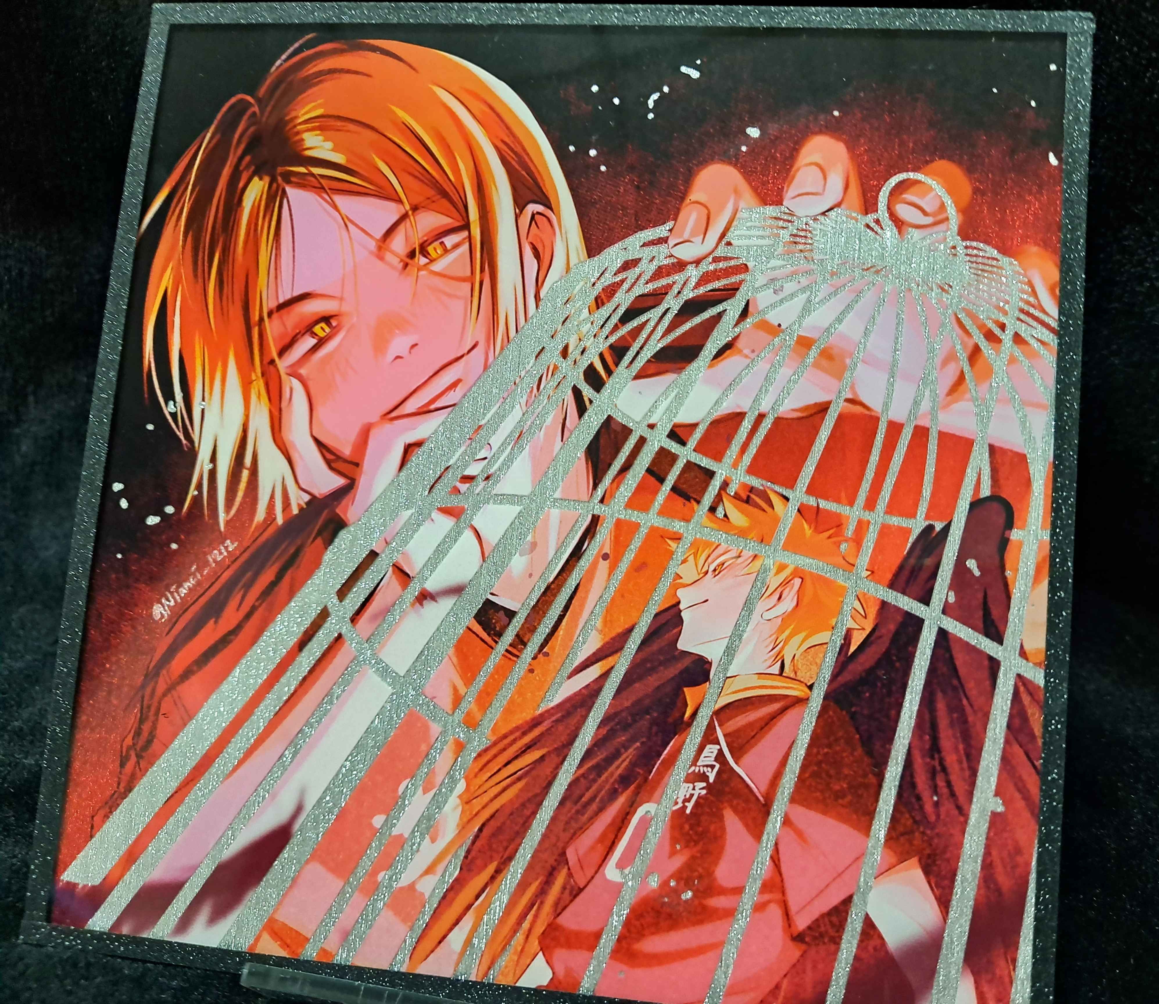 研日鳥籠壓克力色紙