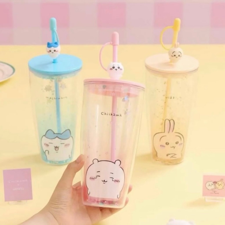 名創 吉伊卡哇吸管雙層杯700ml
