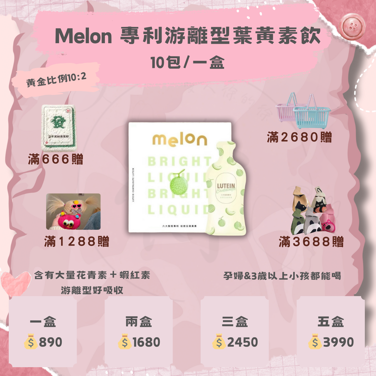 Melon哈密瓜葉黃素