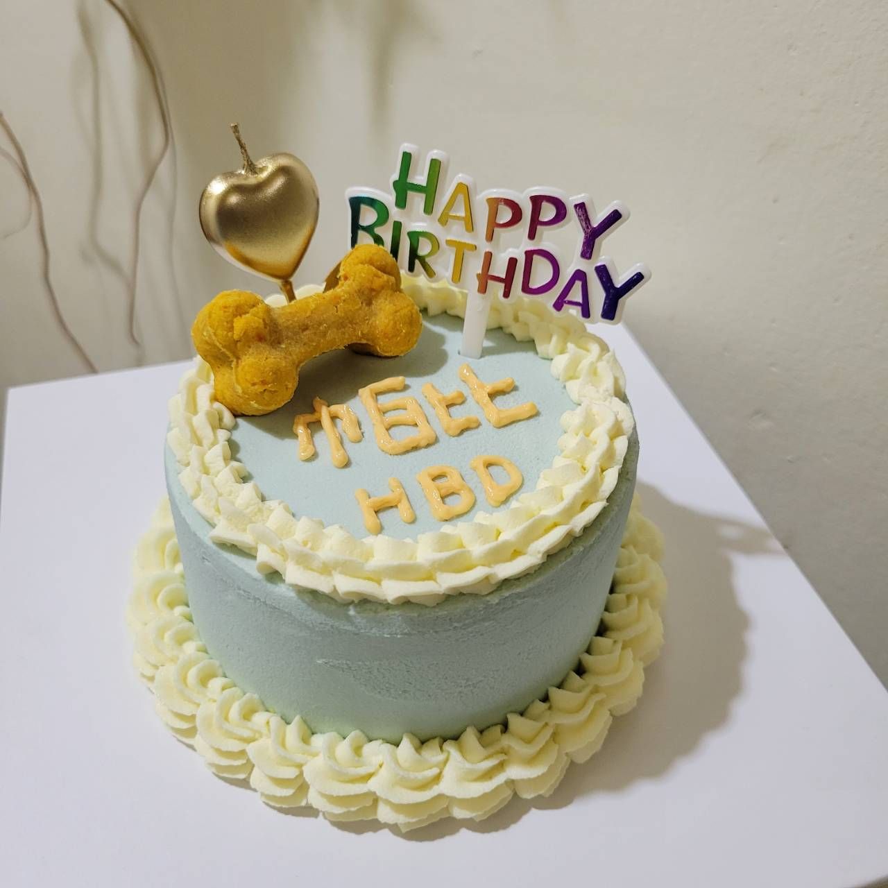 【犬貓專屬】客製化寵物生日蛋糕｜4吋無糖低敏款