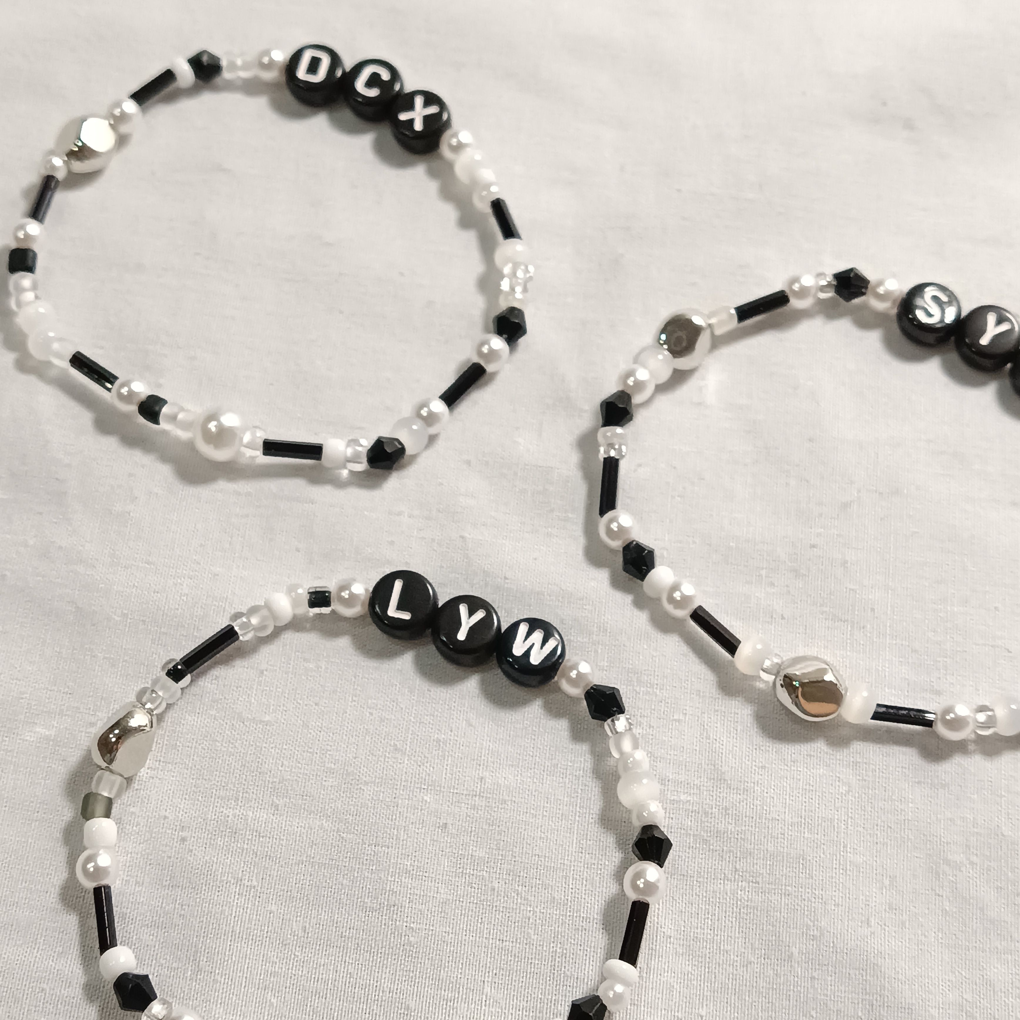 應援手鏈-黑白色系