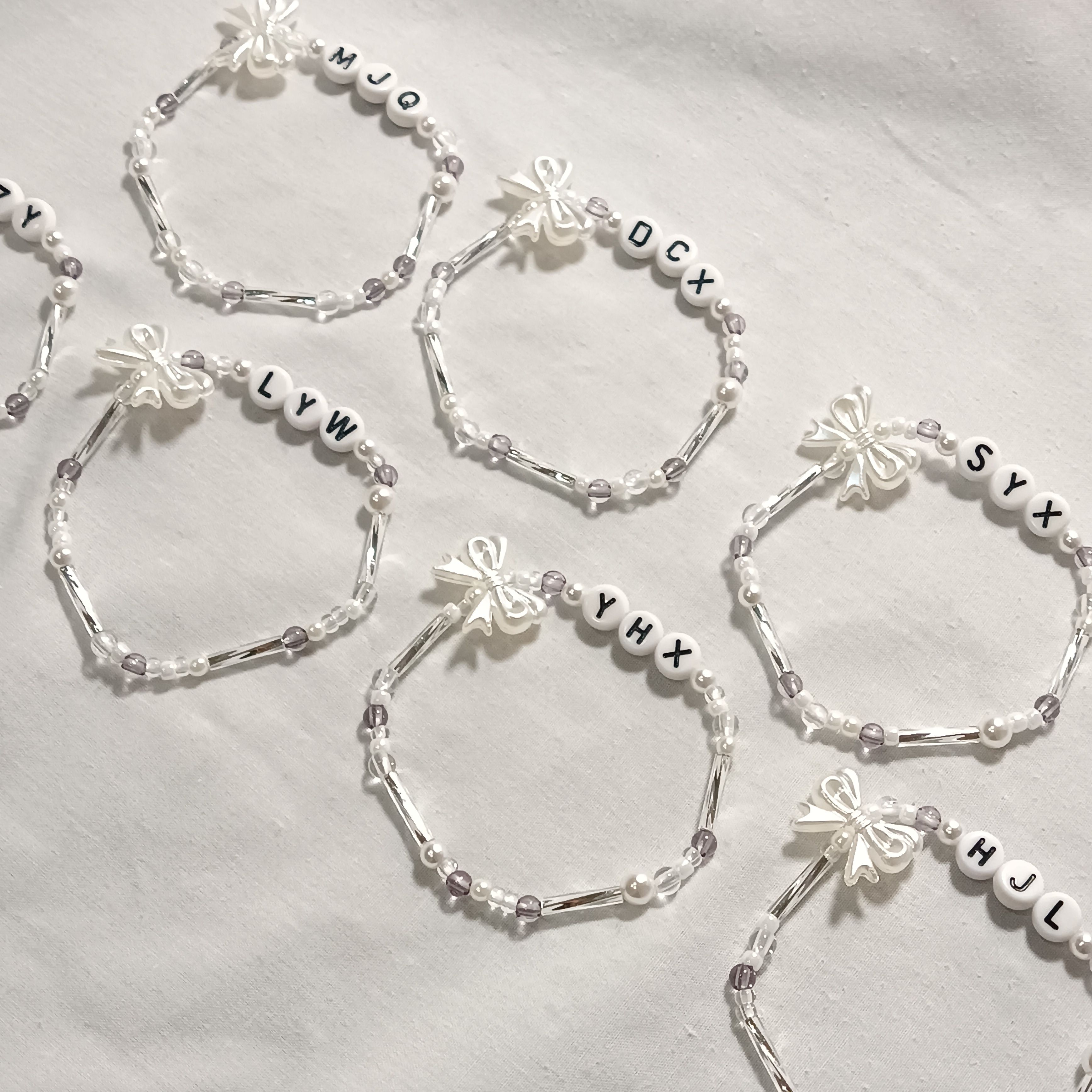 蝴蝶結應援手鏈🩶🤍