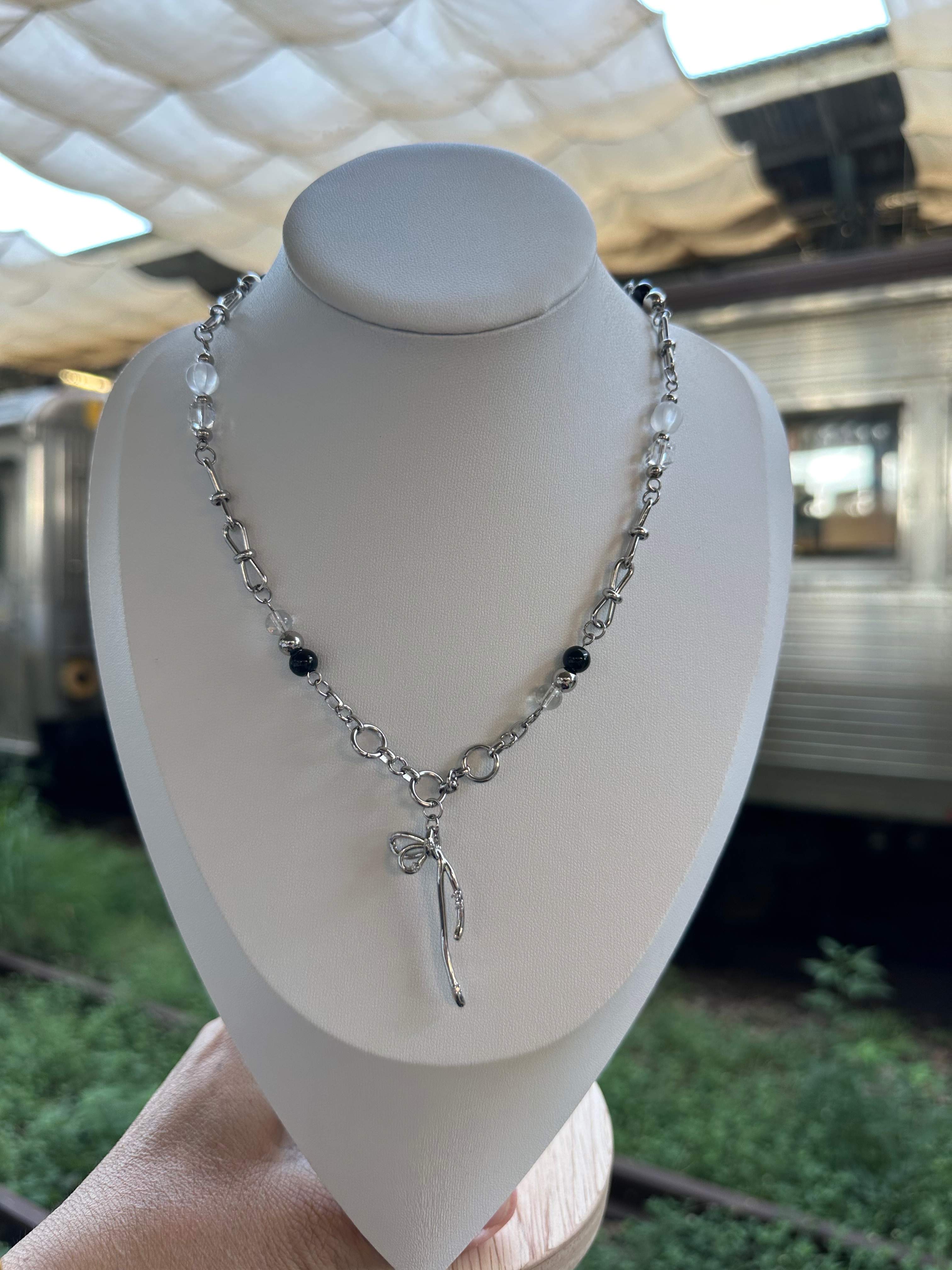 新款鈦鋼鍊/蝴蝶項鍊